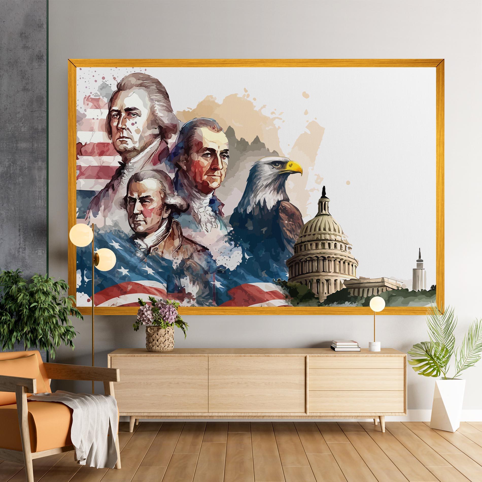 Tablou Canvas American Flag Art mockup 9