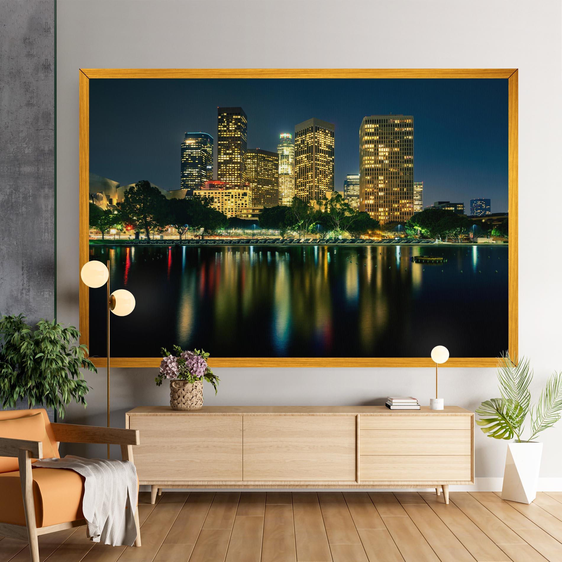Tablou Canvas Los Angeles Night mockup 9