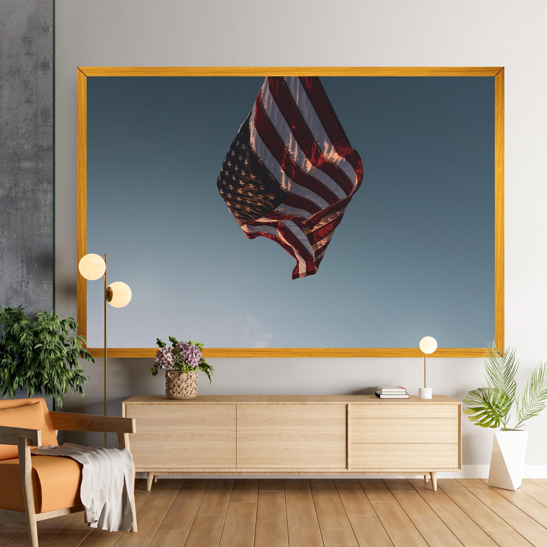 Tablou Canvas Usa Flag mockup 9