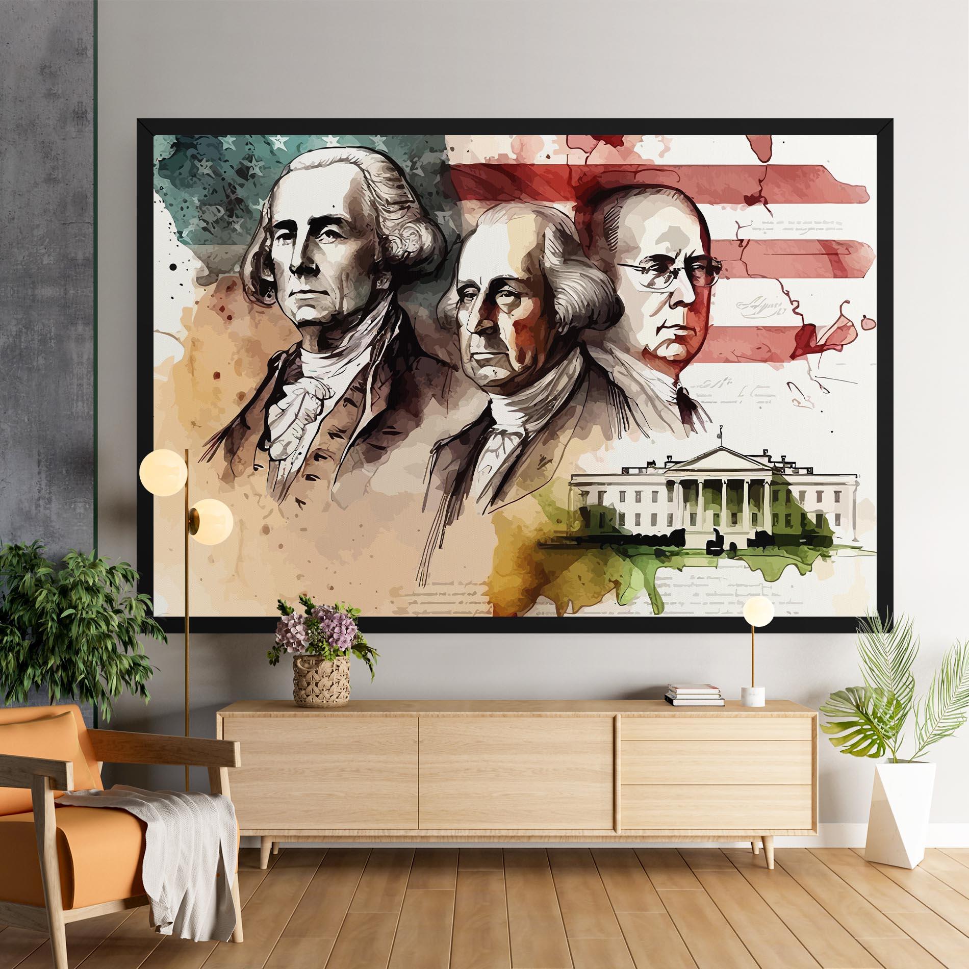 Tablou Canvas American Art Flag mockup 9