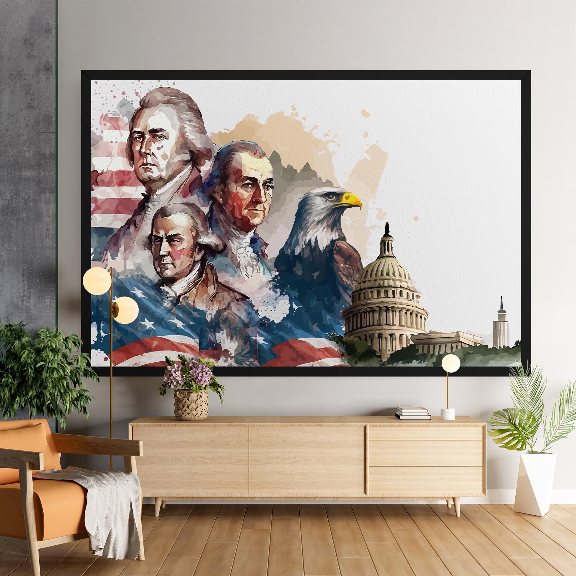 Tablou Canvas American Flag Art mockup 9