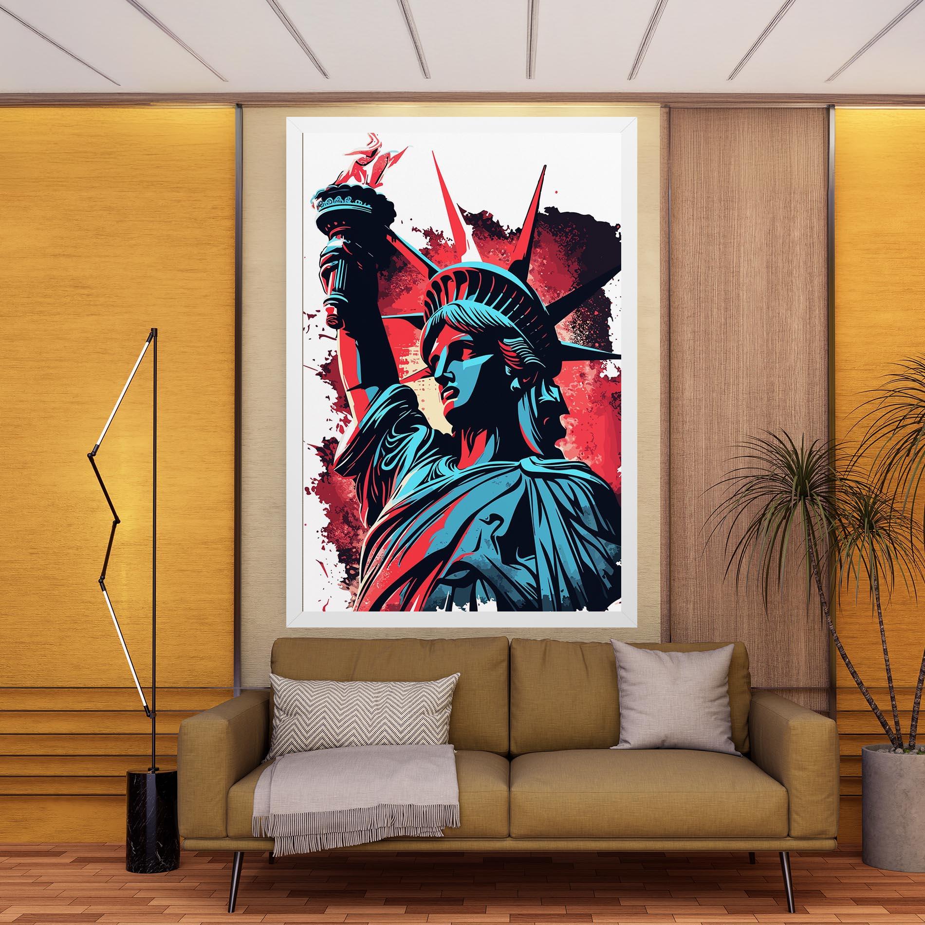Tablou Canvas Liberty Statue Art mockup 9