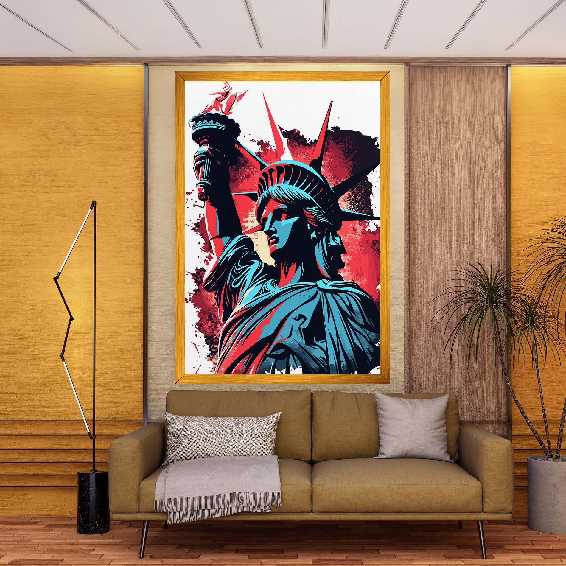 Tablou Canvas Liberty Statue Art mockup 9