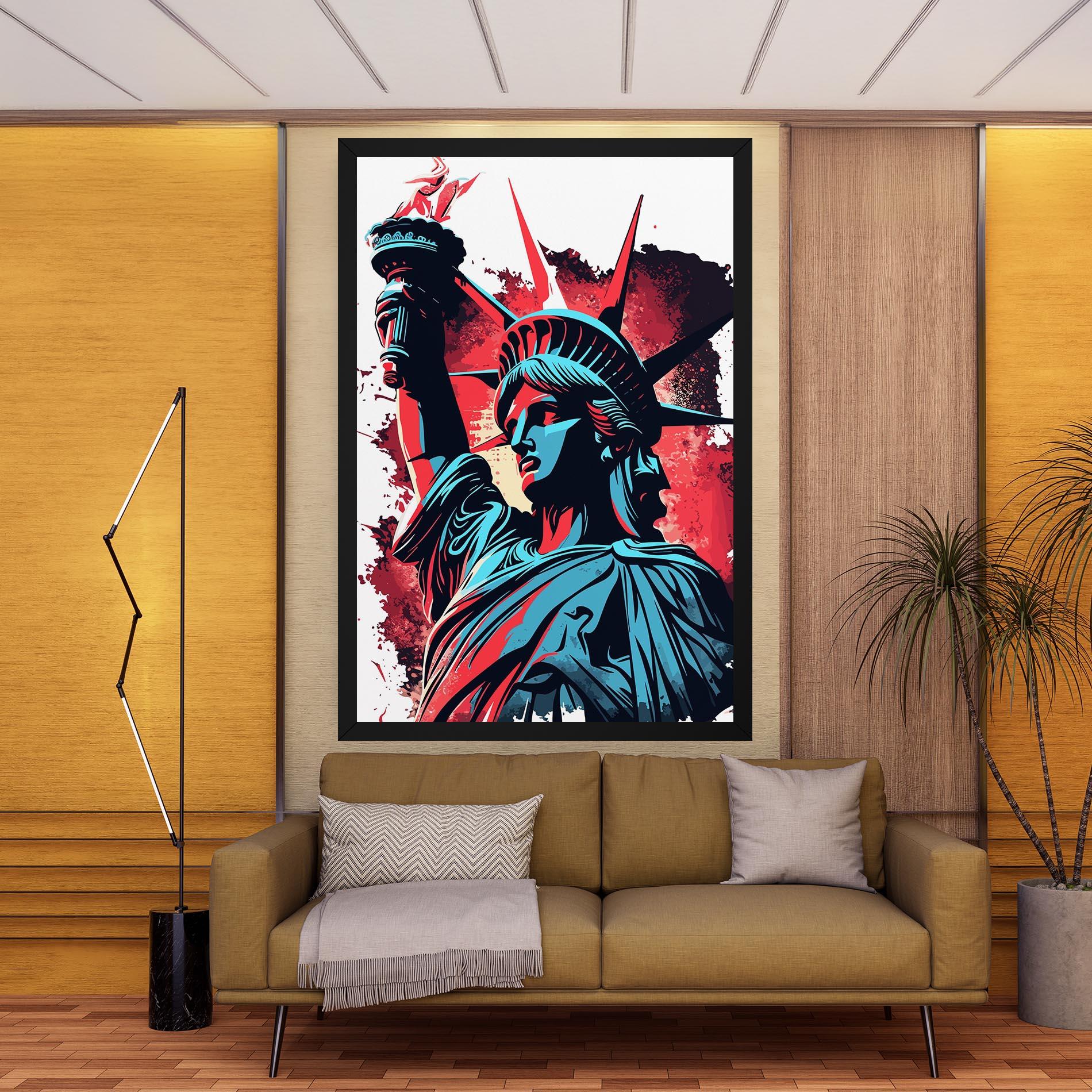 Tablou Canvas Liberty Statue Art mockup 9