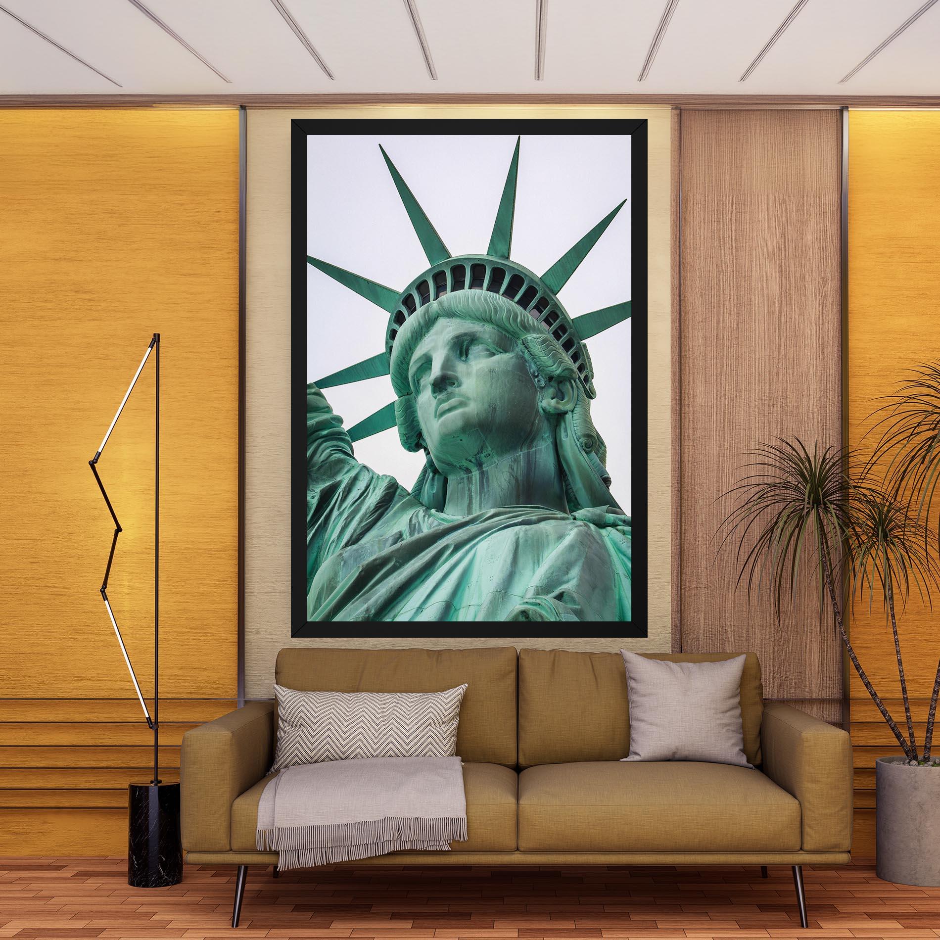 Tablou Canvas Statue Of Liberty Head mockup 9