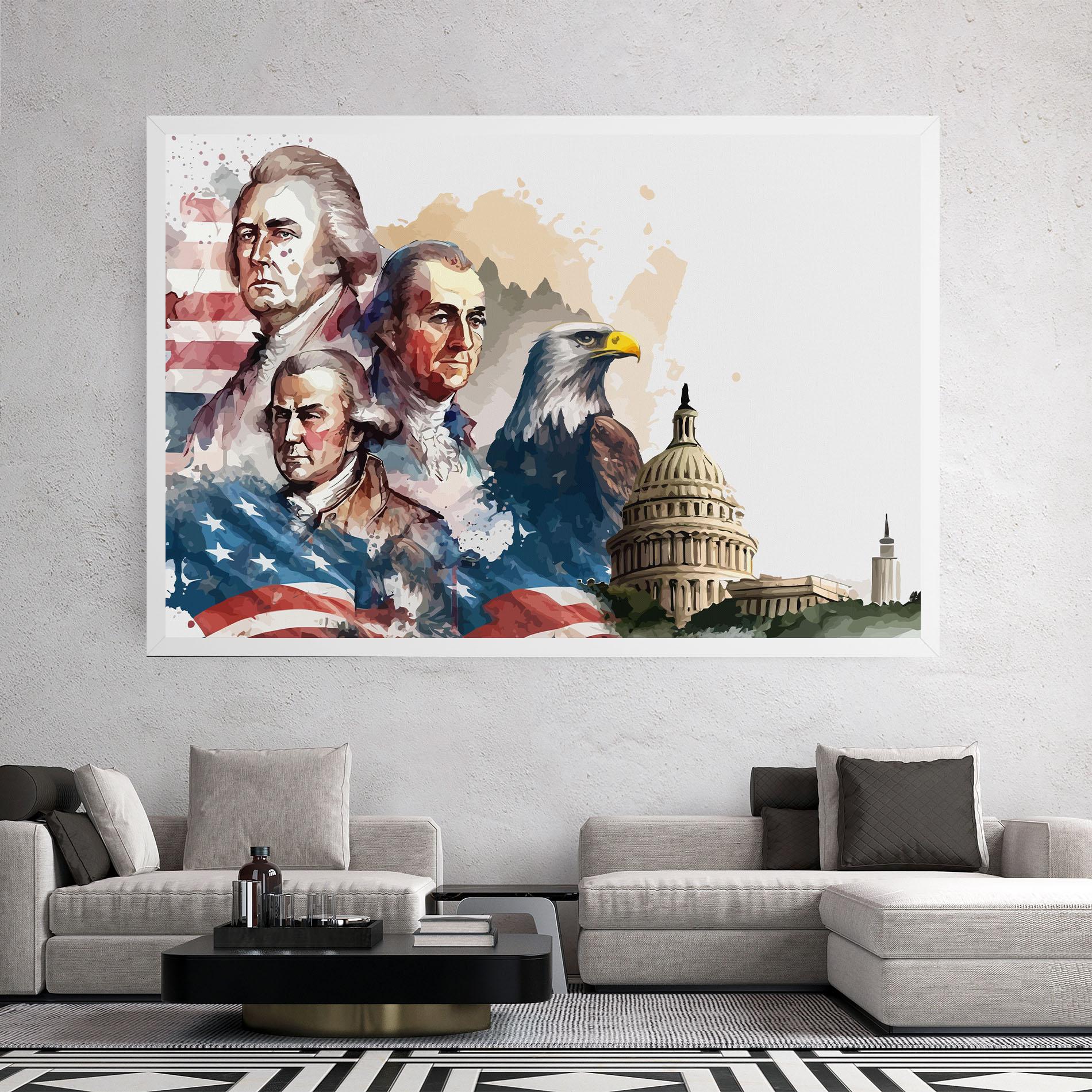 Tablou Canvas American Flag Art mockup 2