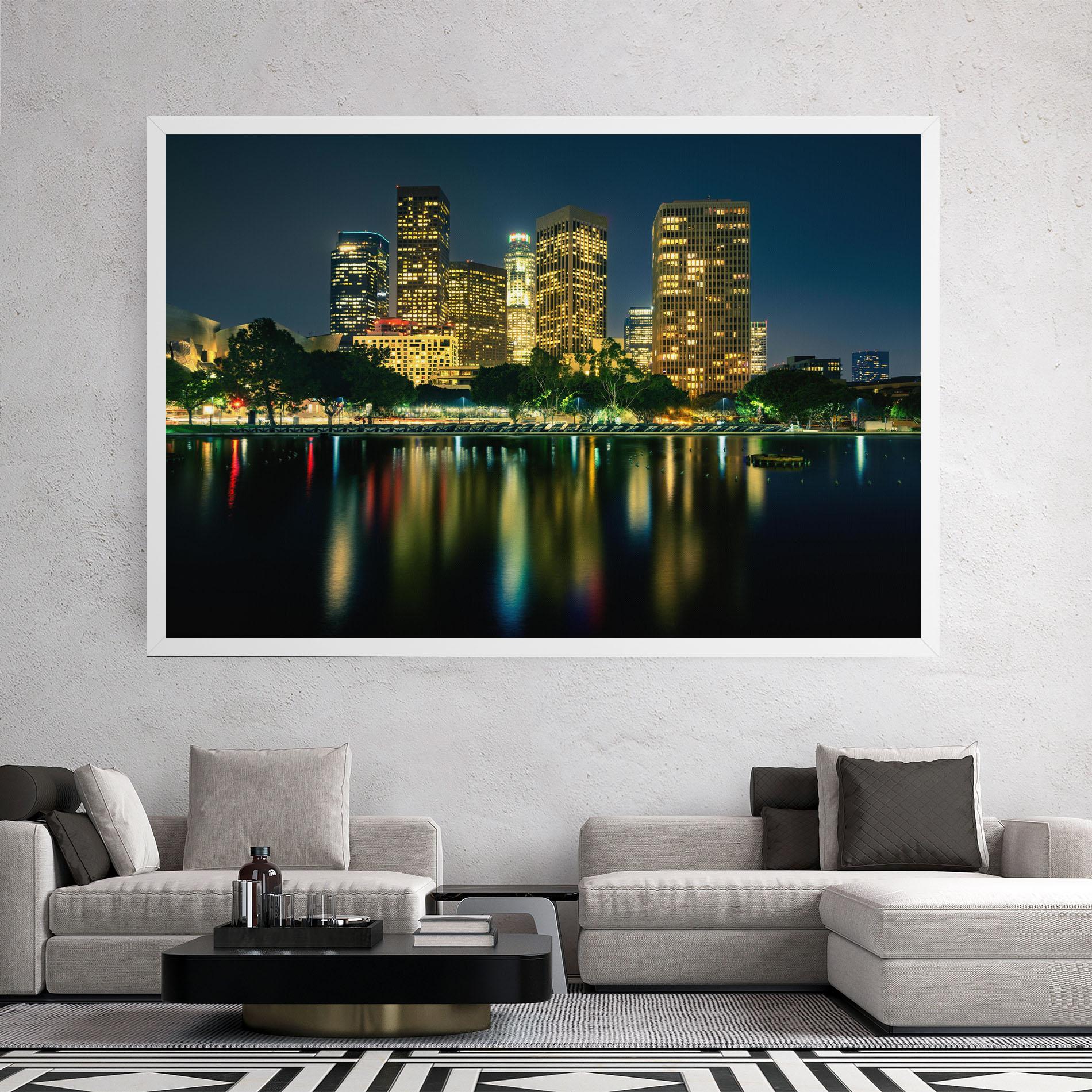 Tablou Canvas Los Angeles Night mockup 2