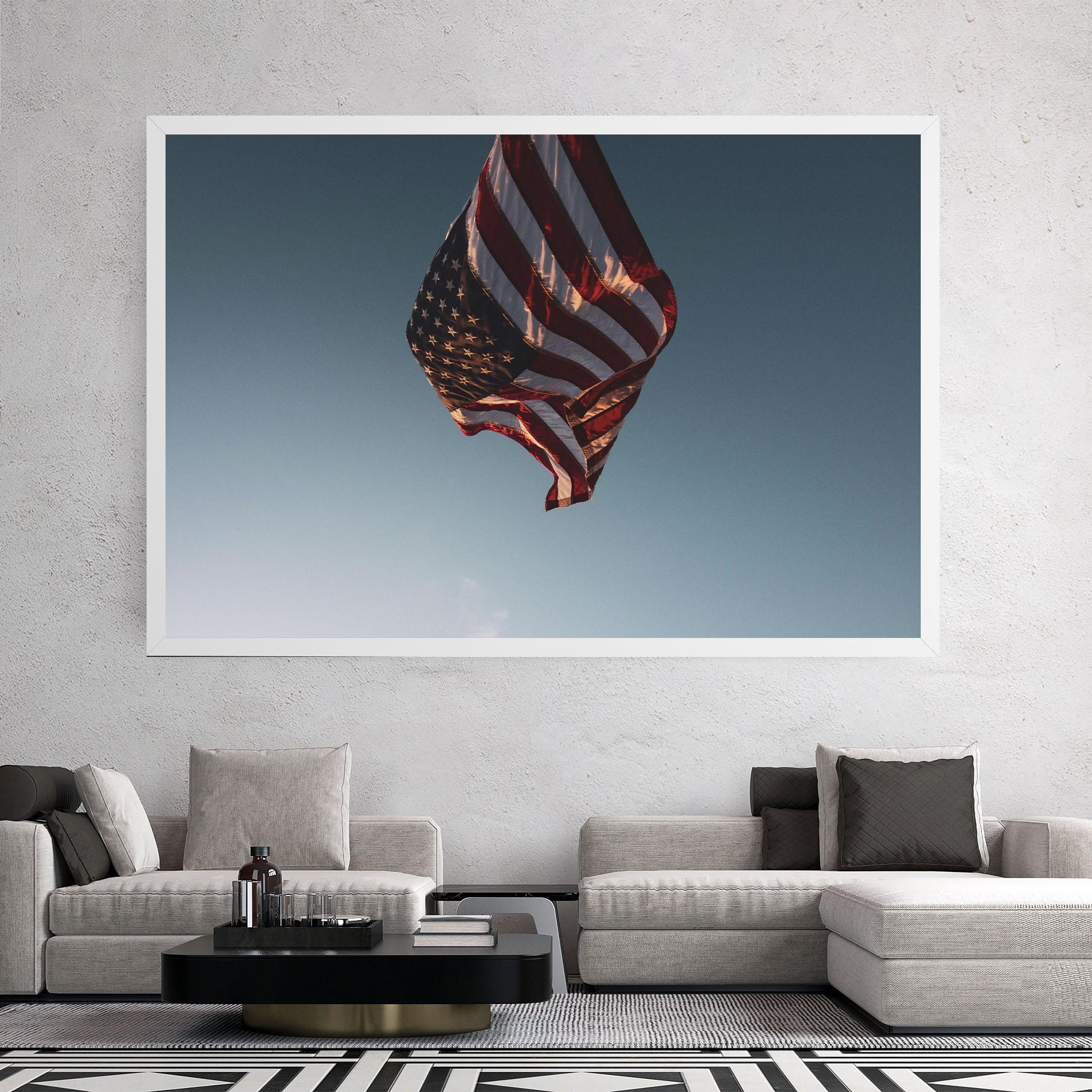 Tablou Canvas Usa Flag mockup 2