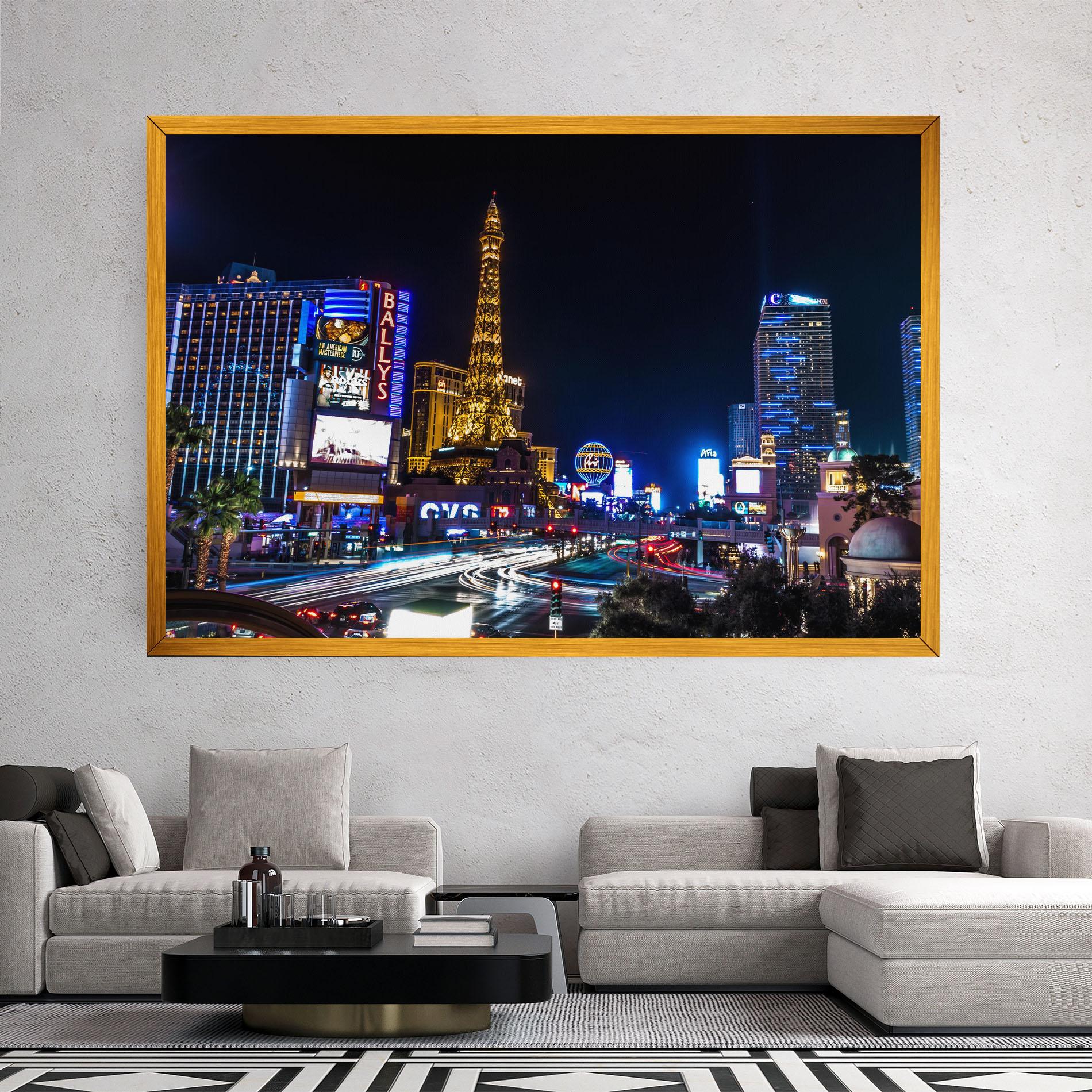 Tablou Canvas Las Vegas Night mockup 2
