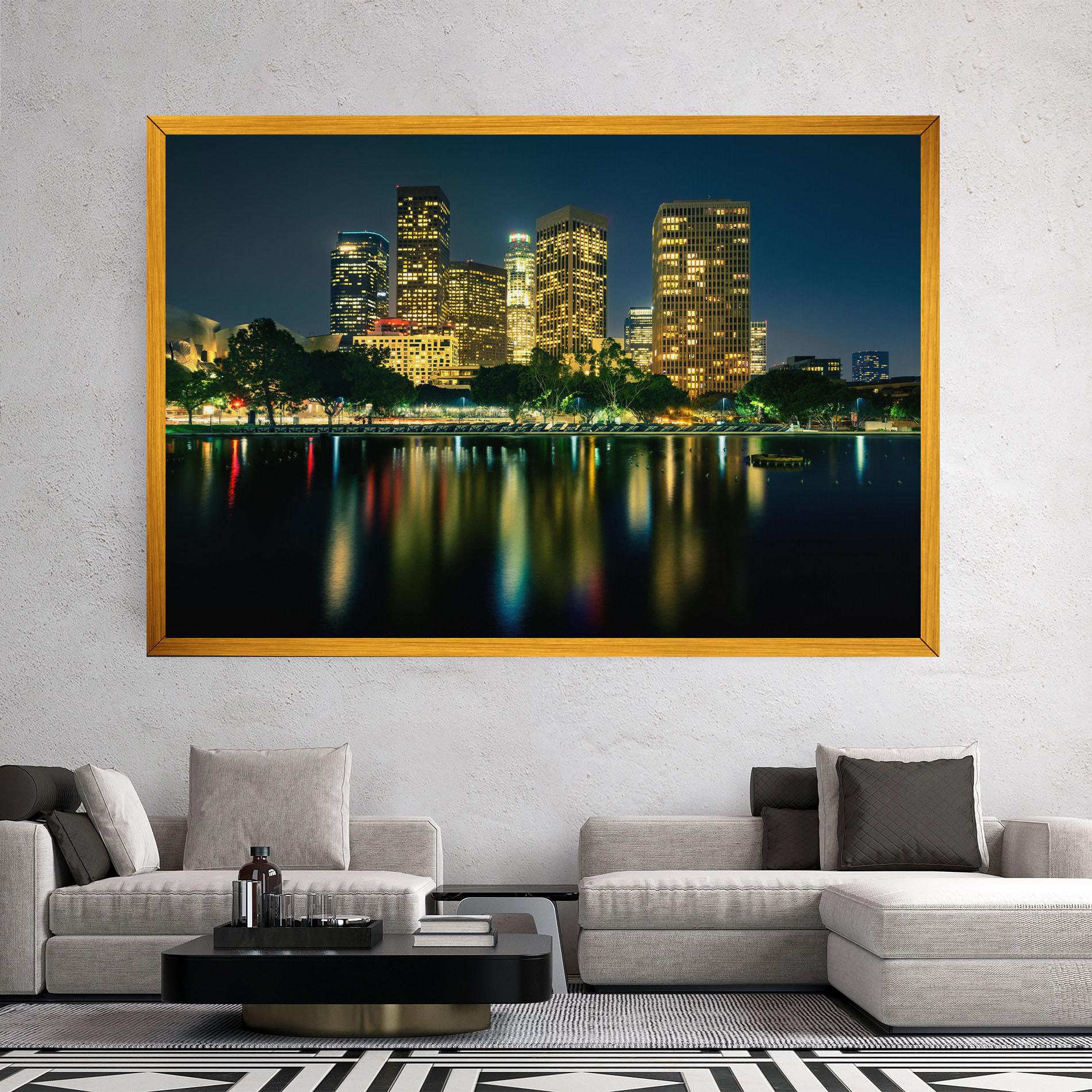 Tablou Canvas Los Angeles Night mockup 2