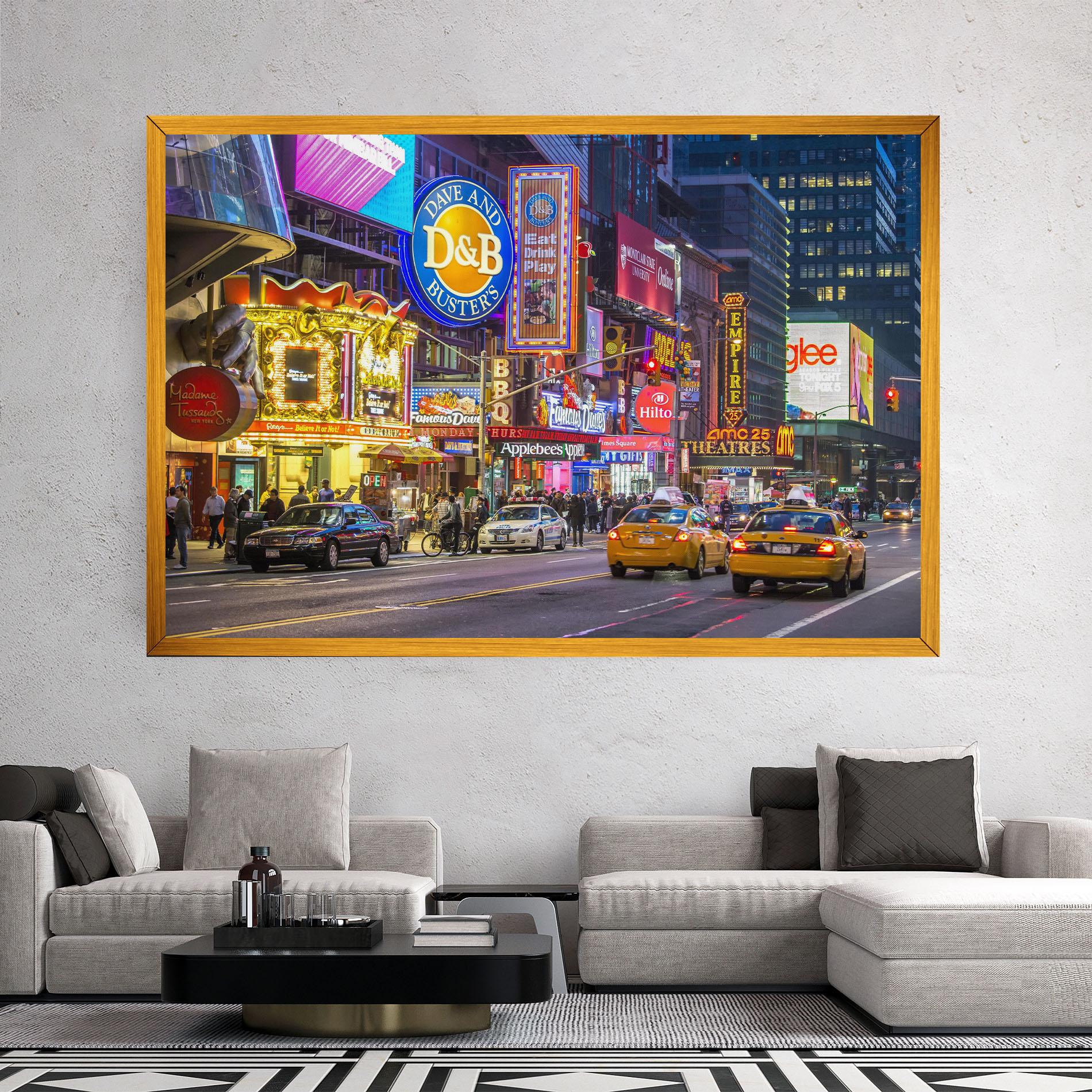 Tablou Canvas New York Lights mockup 2