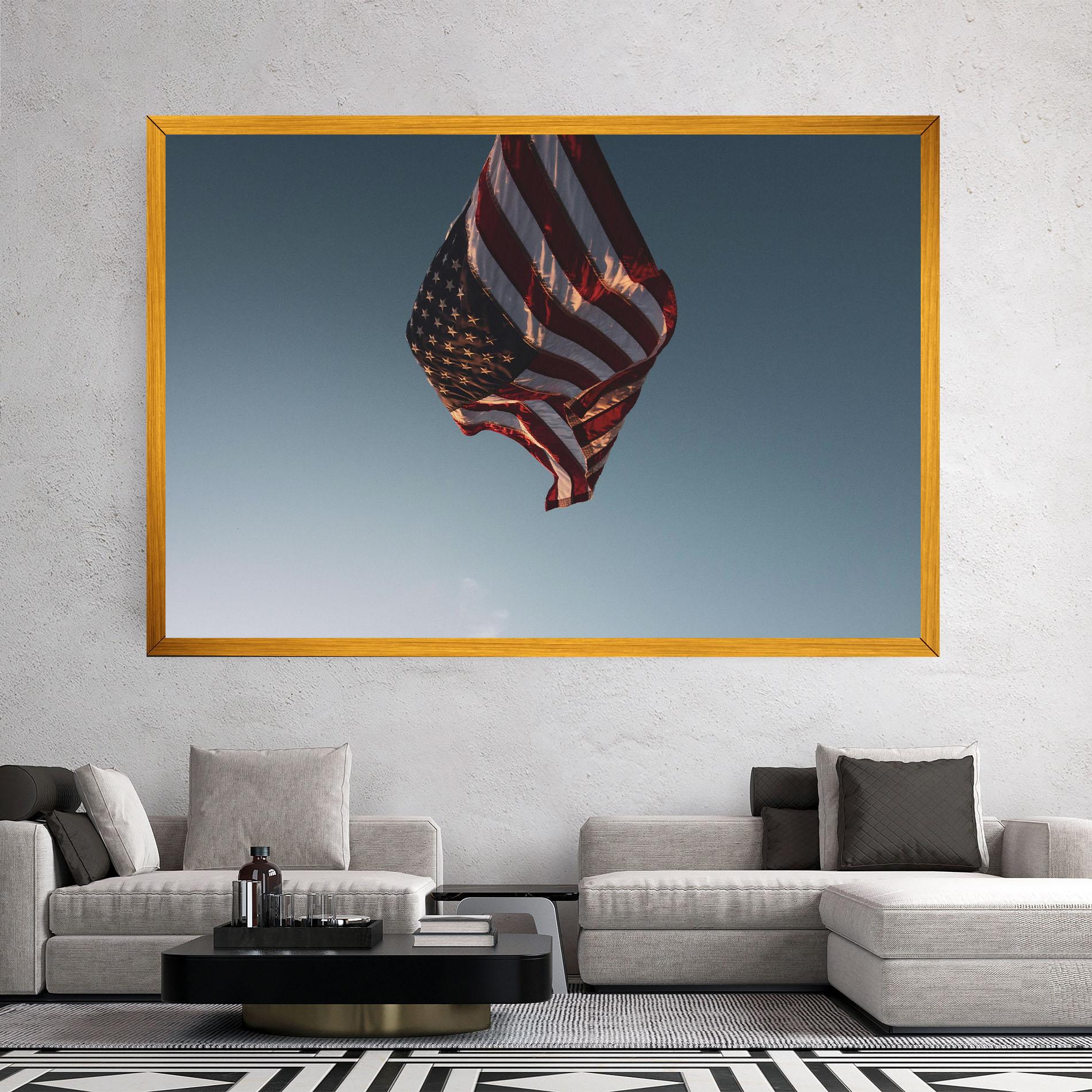 Tablou Canvas Usa Flag mockup 2