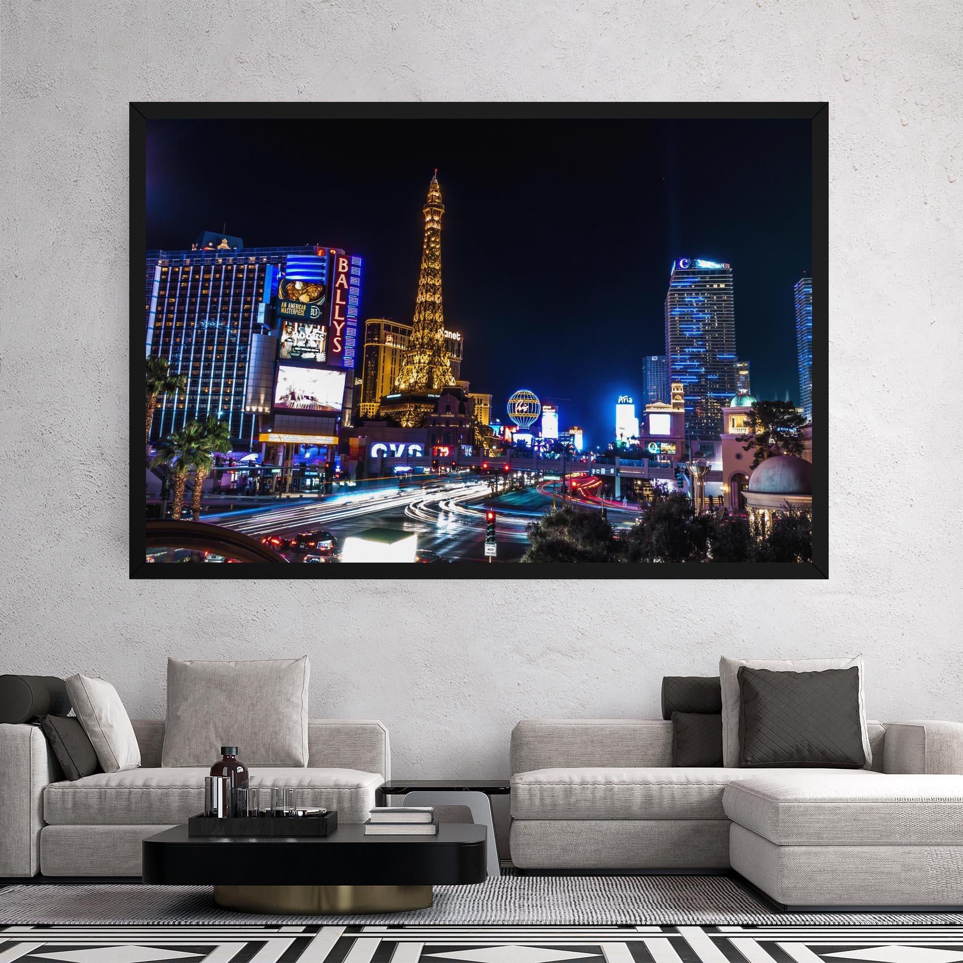 Tablou Canvas Las Vegas Night mockup 2