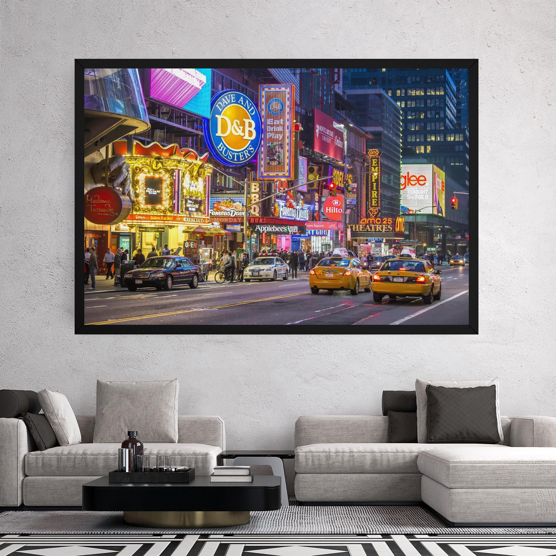 Tablou Canvas New York Lights mockup 2