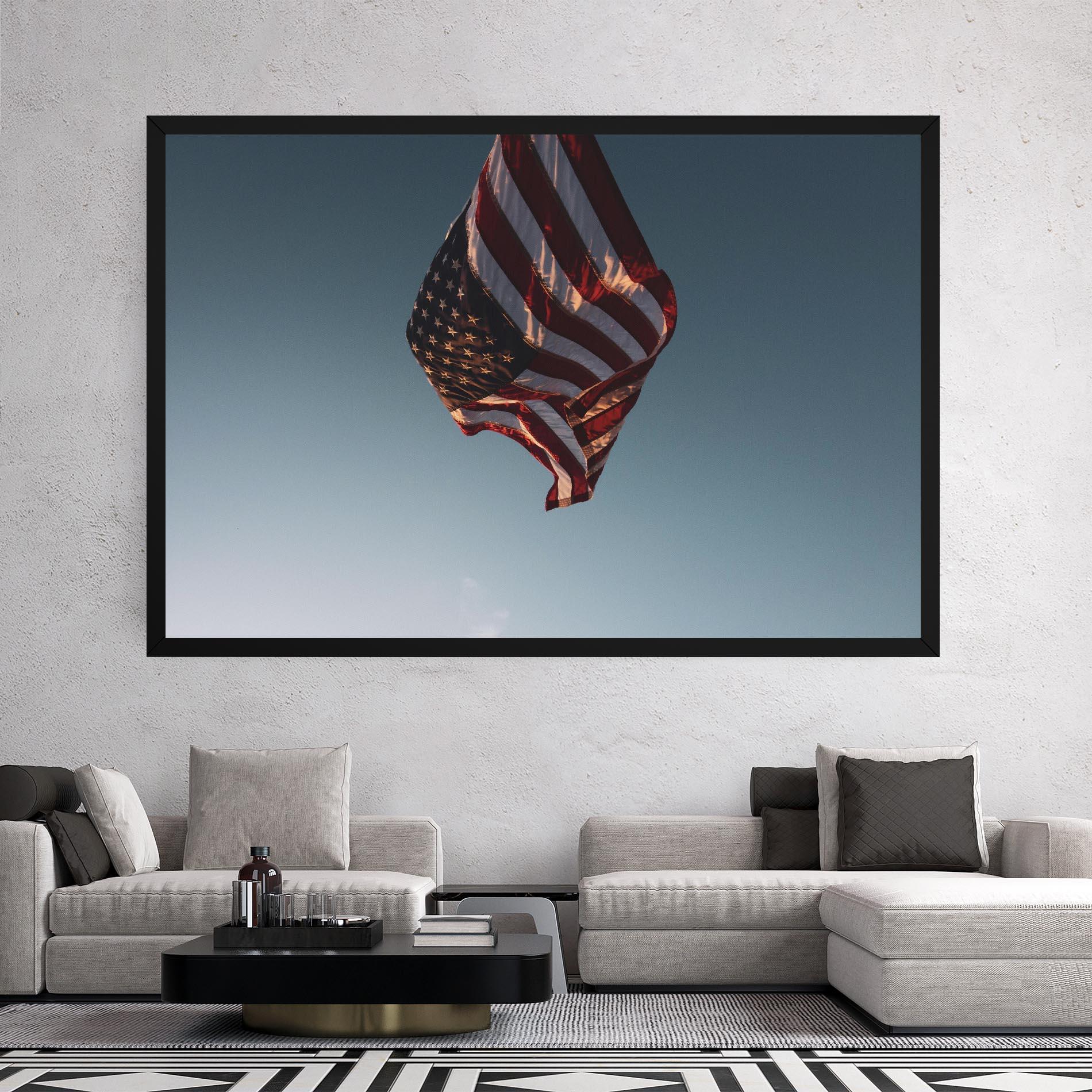 Tablou Canvas Usa Flag mockup 2