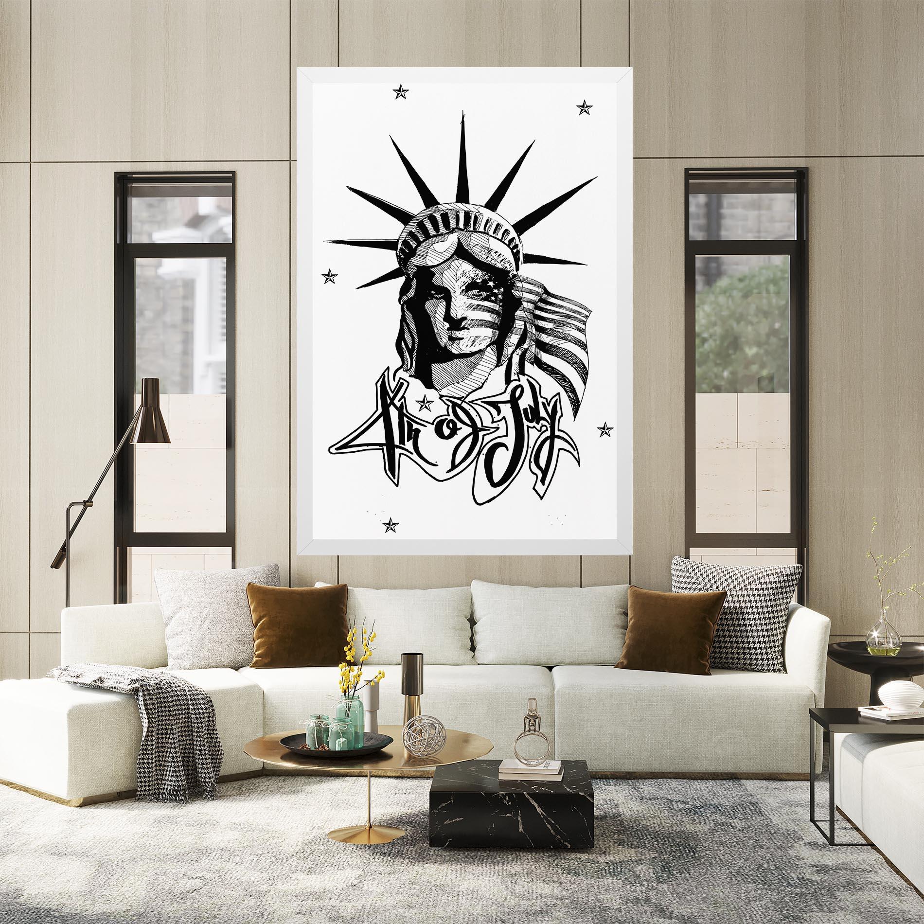 Tablou Canvas Head Of Liberty Statue mockup 2