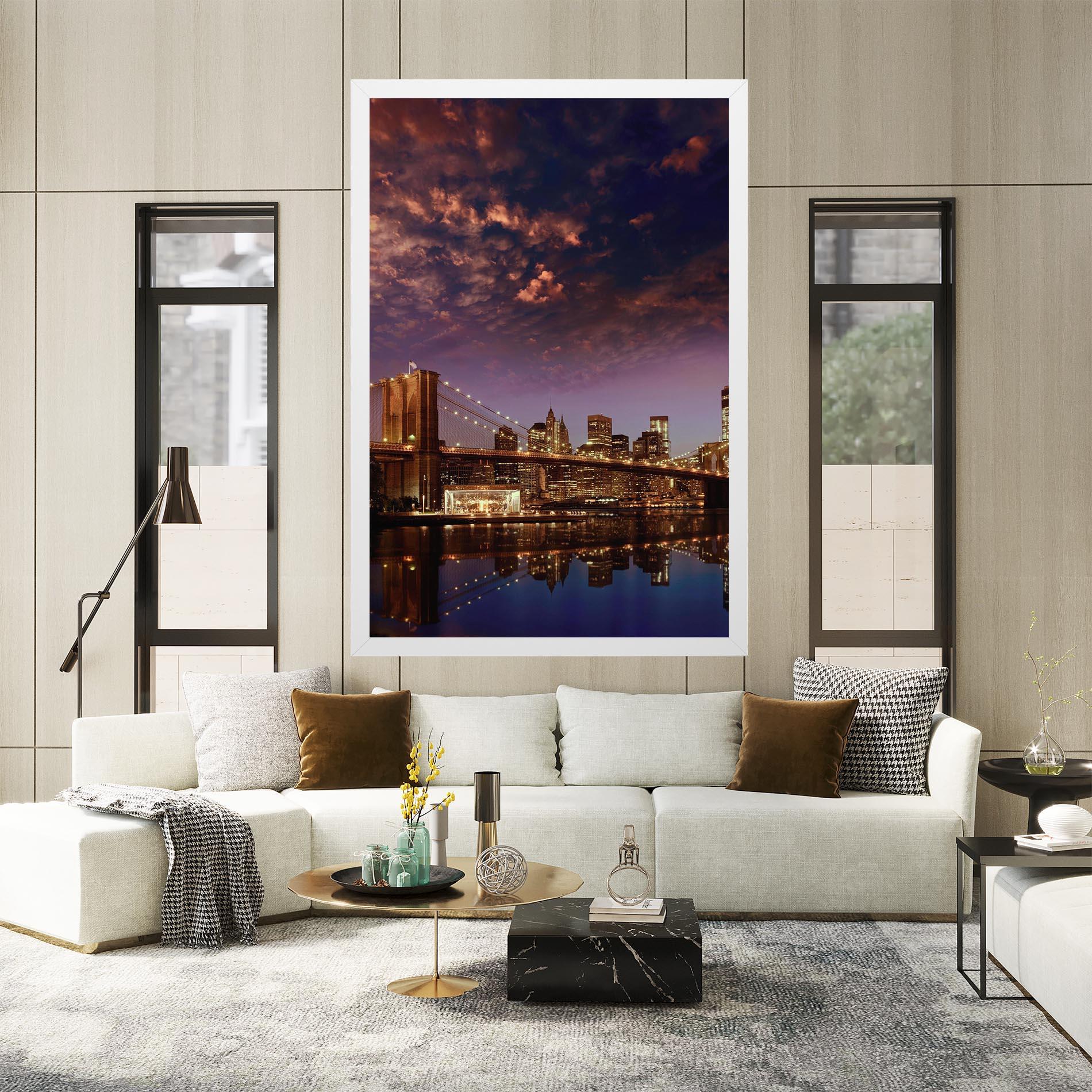 Tablou Canvas Sunset New York mockup 2
