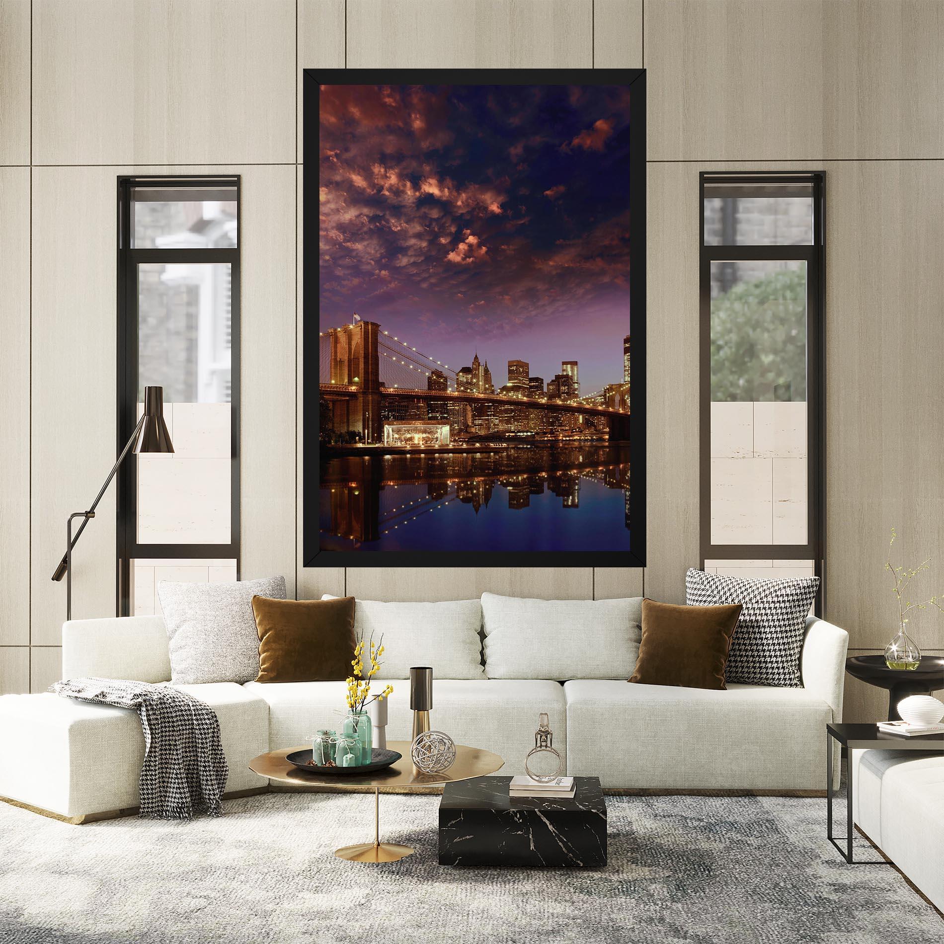Tablou Canvas Sunset New York mockup 2