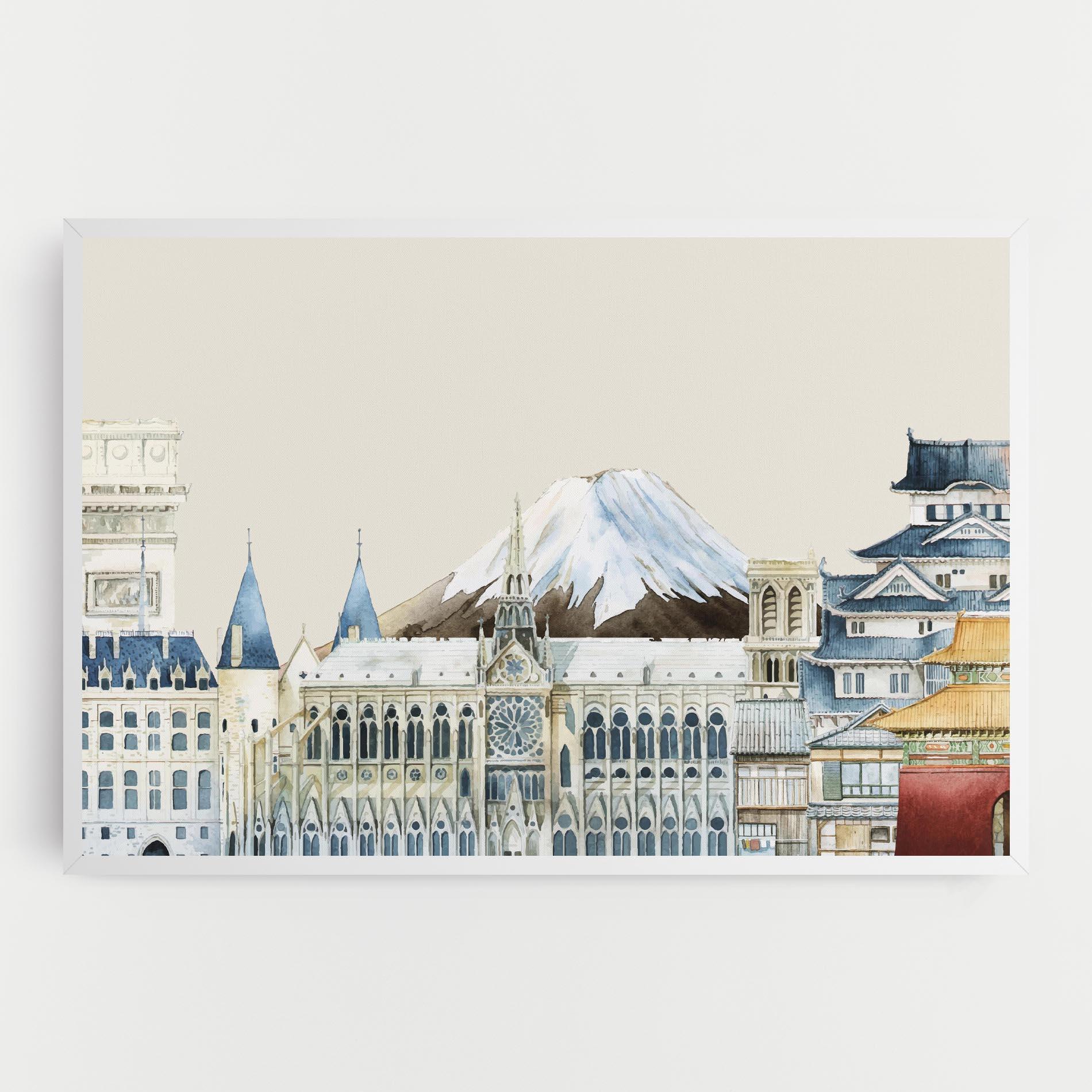 Tablou Canvas City Mix mockup 0