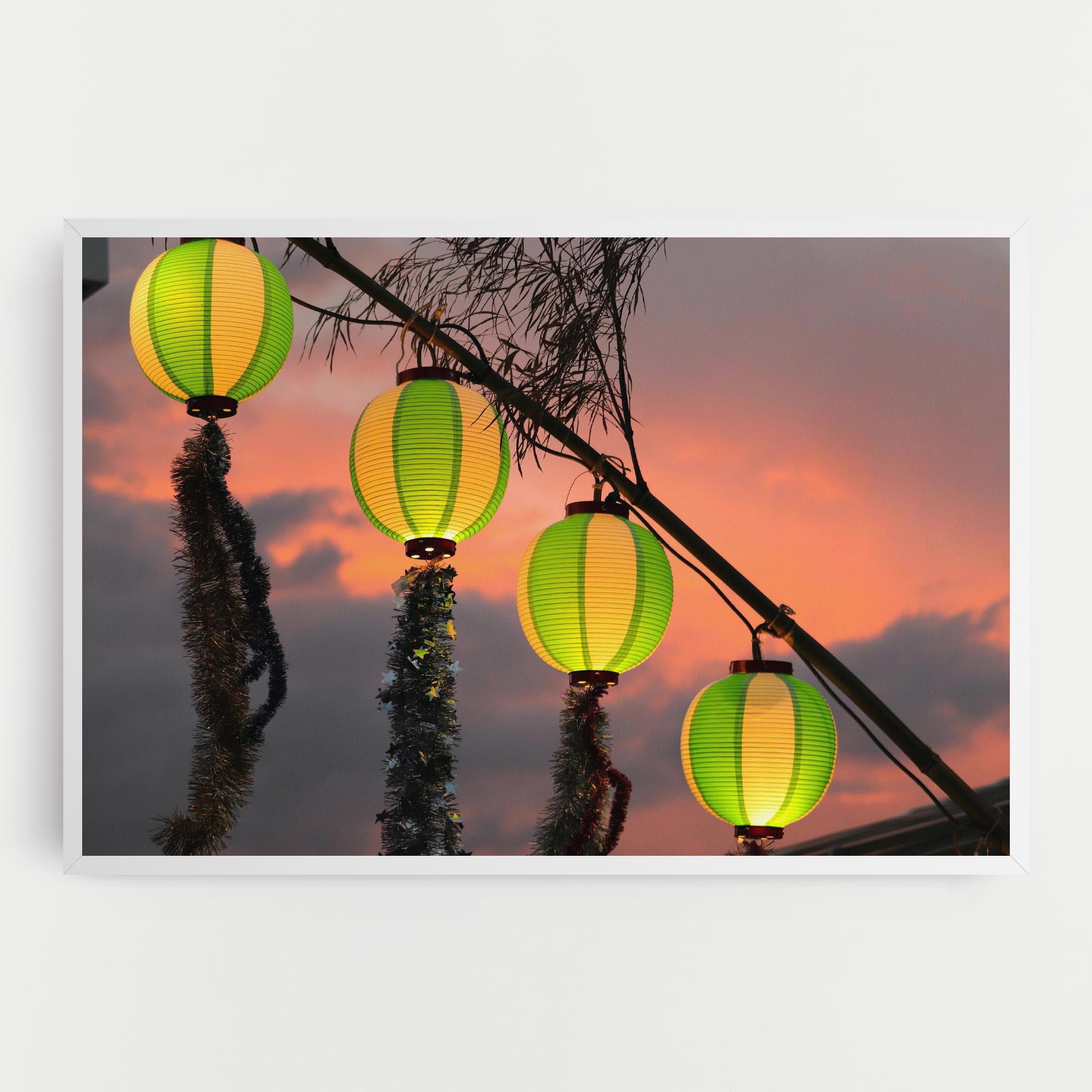 Tablou Canvas Green Lights mockup 0