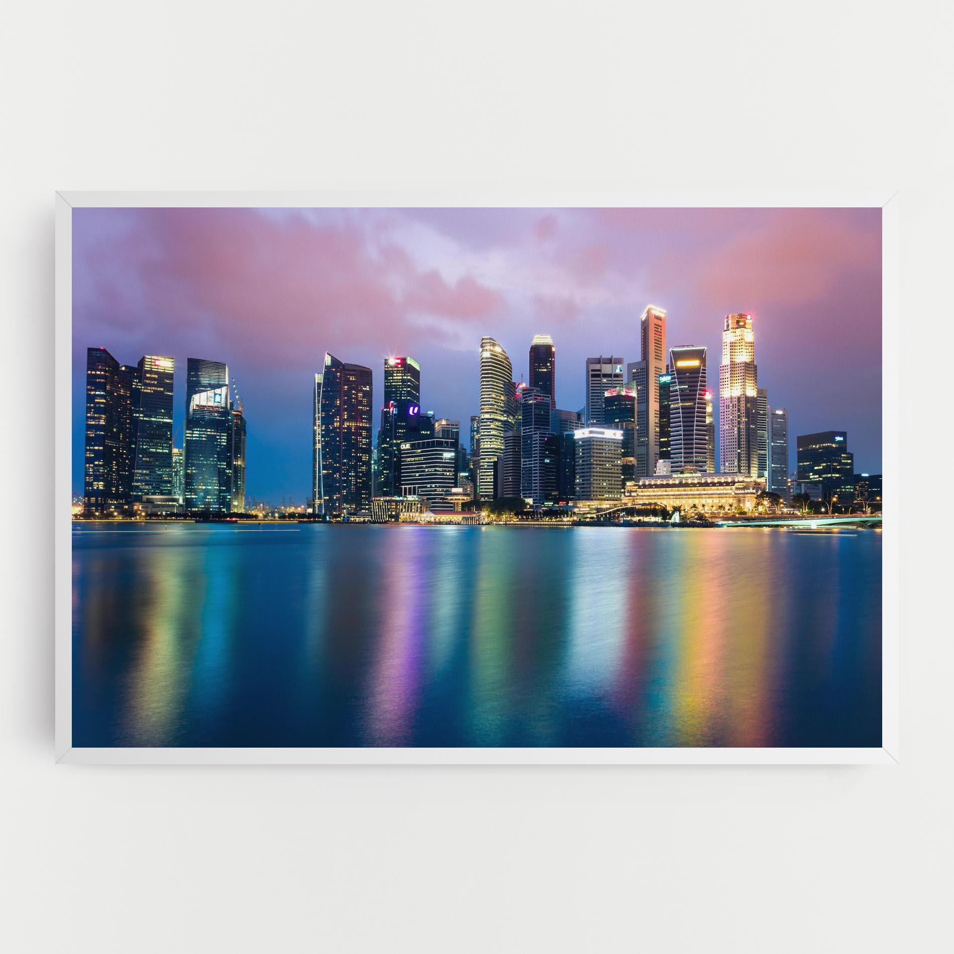 Tablou Canvas Hong Kong Skyline mockup 0