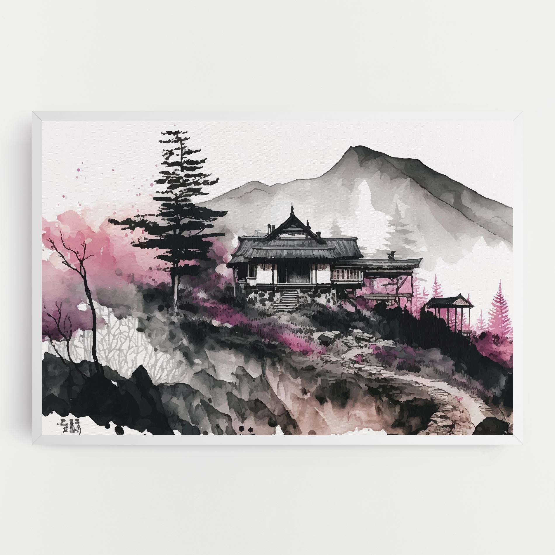 Tablou Canvas Japanese Temple Art mockup 0