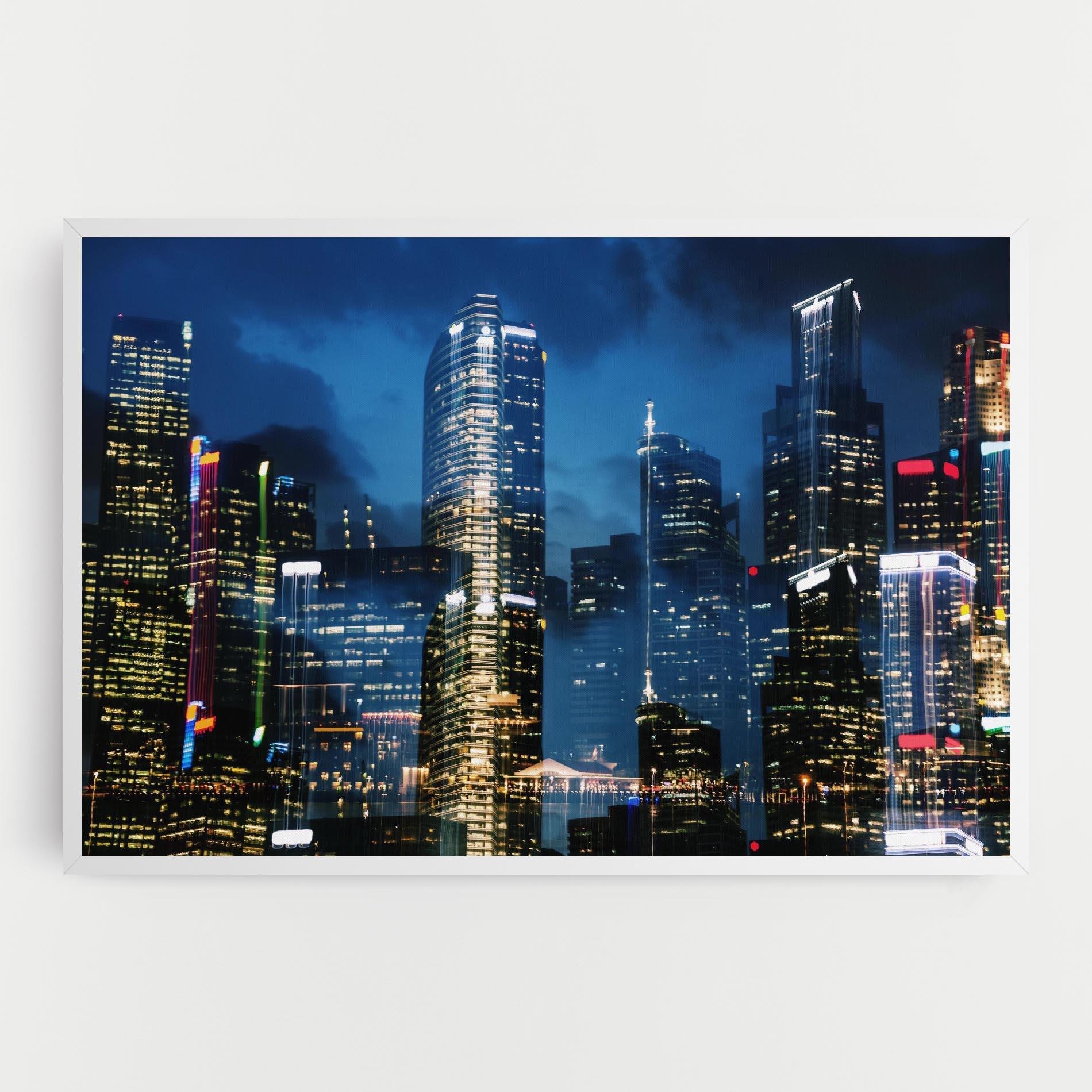 Tablou Canvas Singapore Night mockup 0