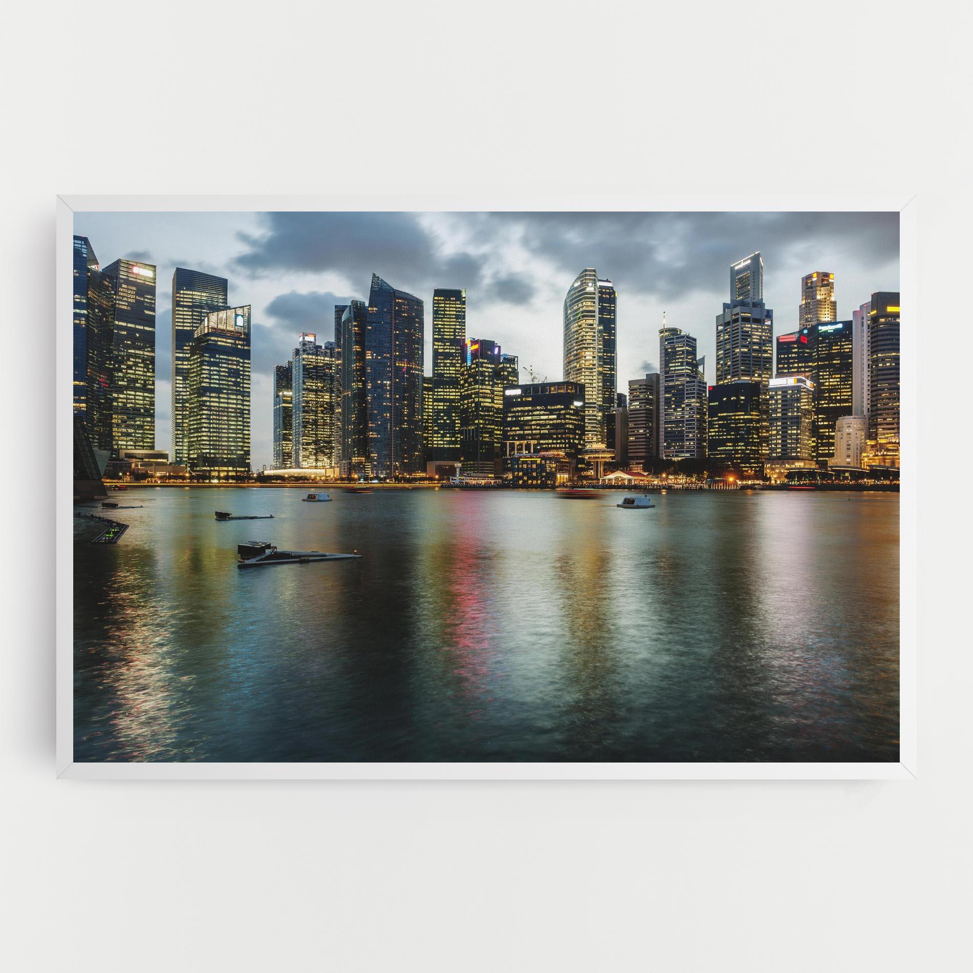 Tablou Canvas Singapore Skyline mockup 0