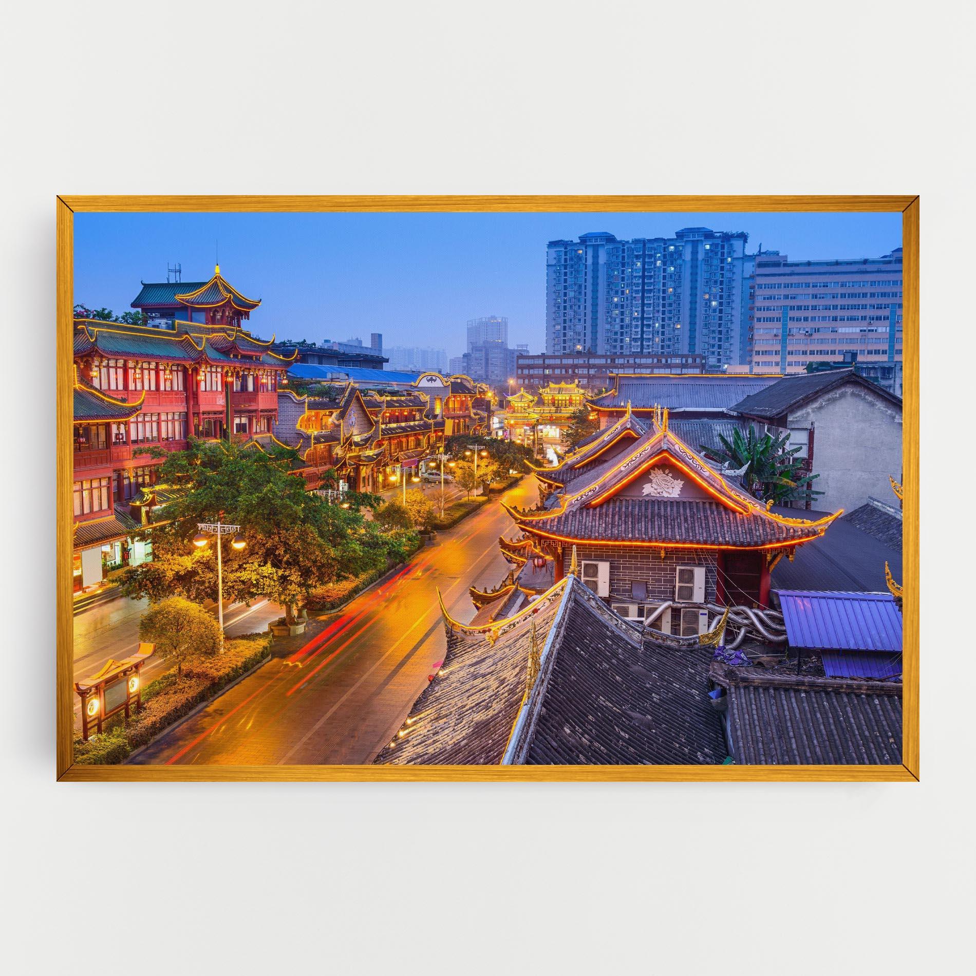 Tablou Canvas Chengdu China mockup 0