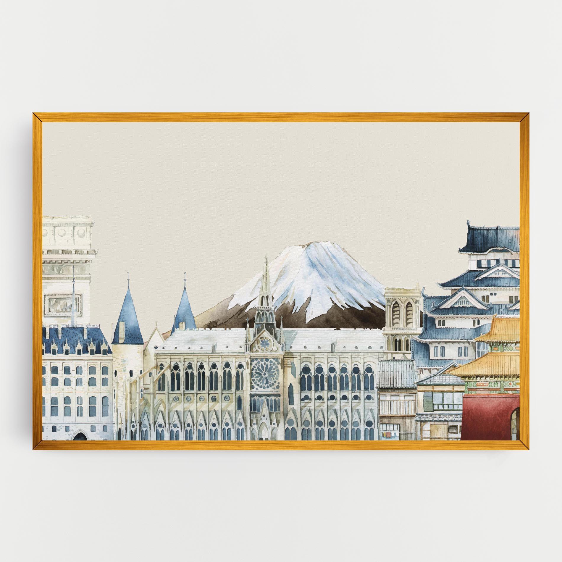 Tablou Canvas City Mix mockup 0