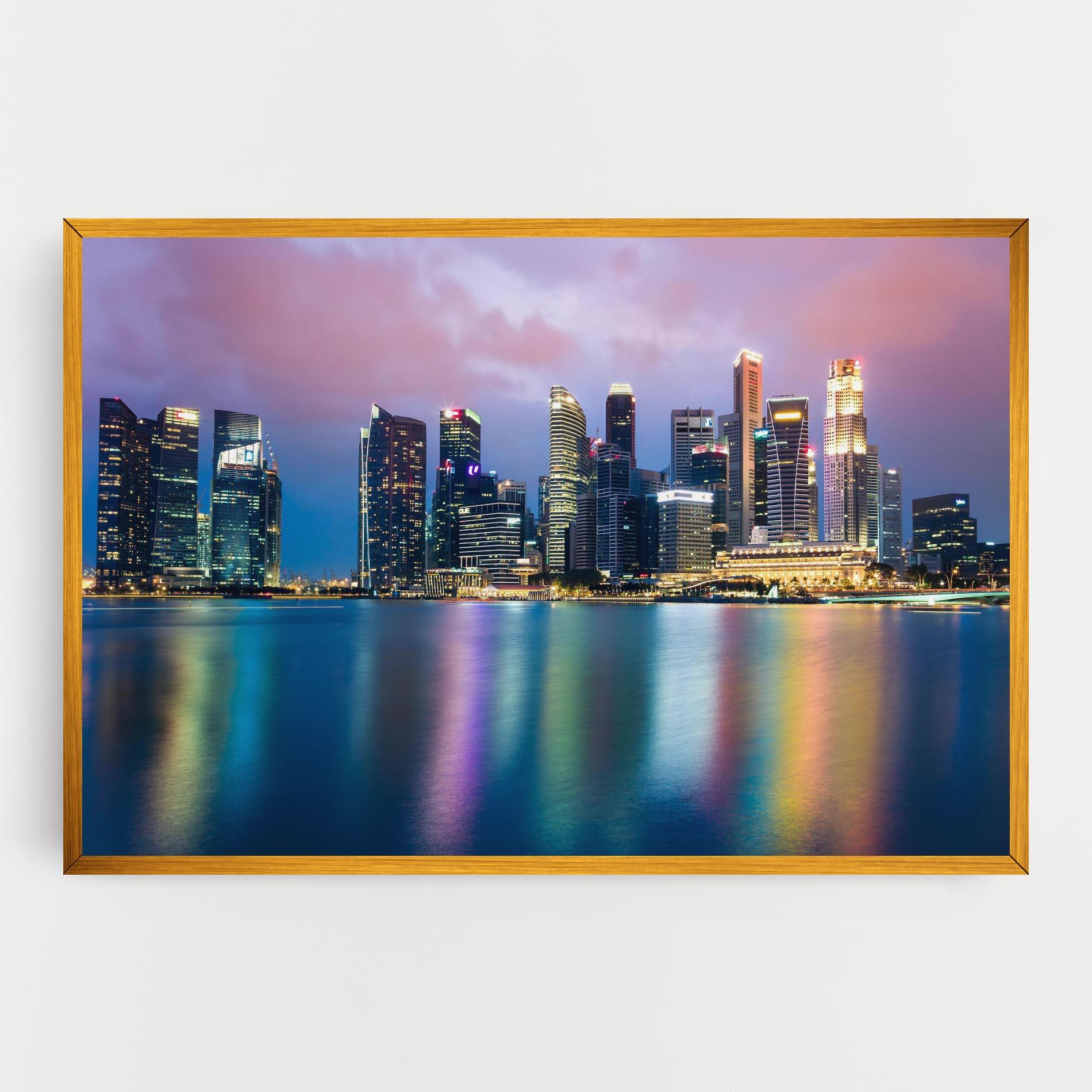 Tablou Canvas Hong Kong Skyline mockup 0