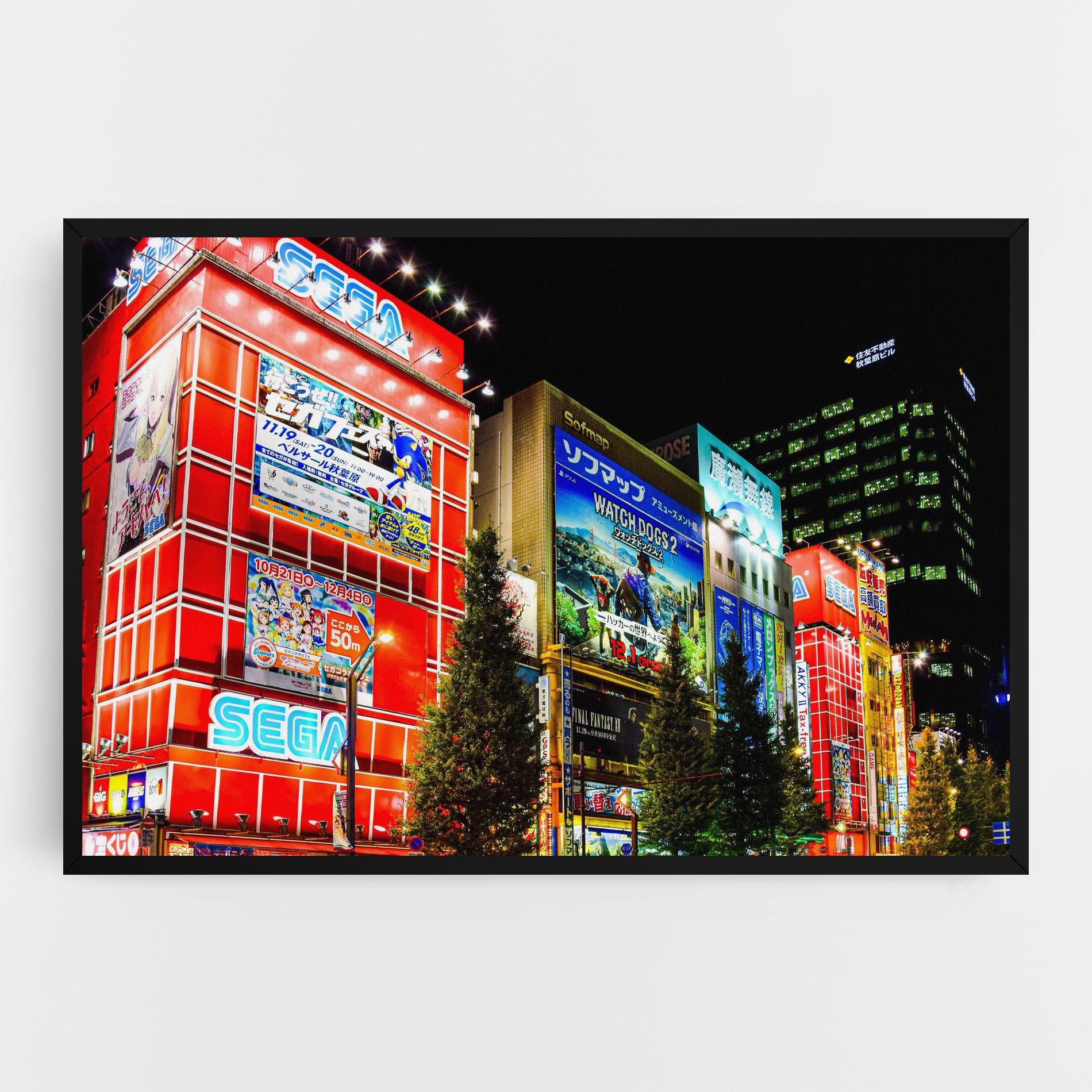 Tablou Canvas Akihabara Night mockup 0