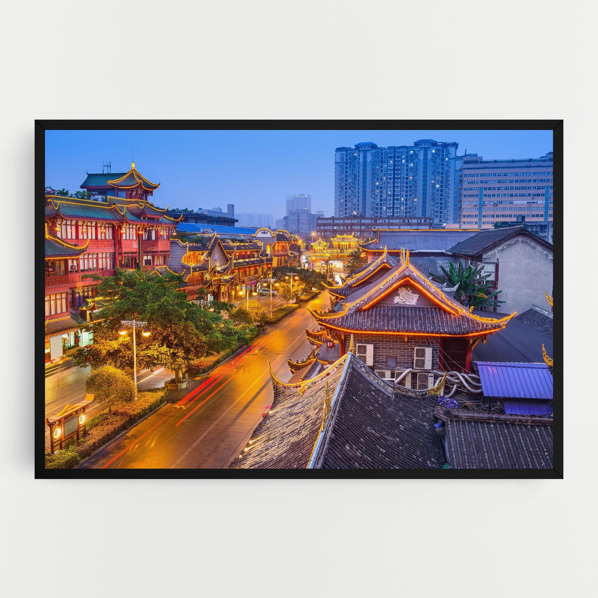 Tablou Canvas Chengdu China mockup 0