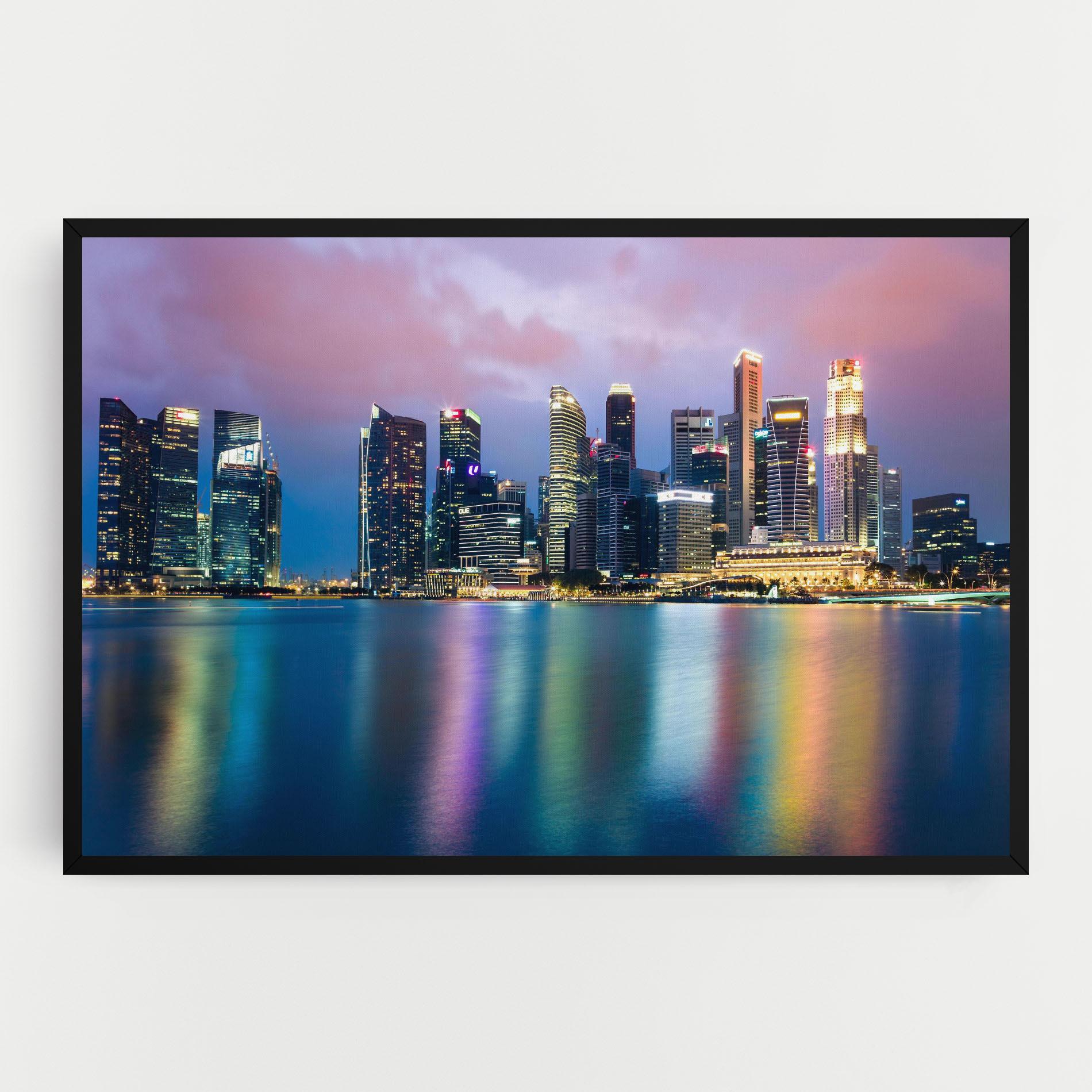 Tablou Canvas Hong Kong Skyline mockup 0