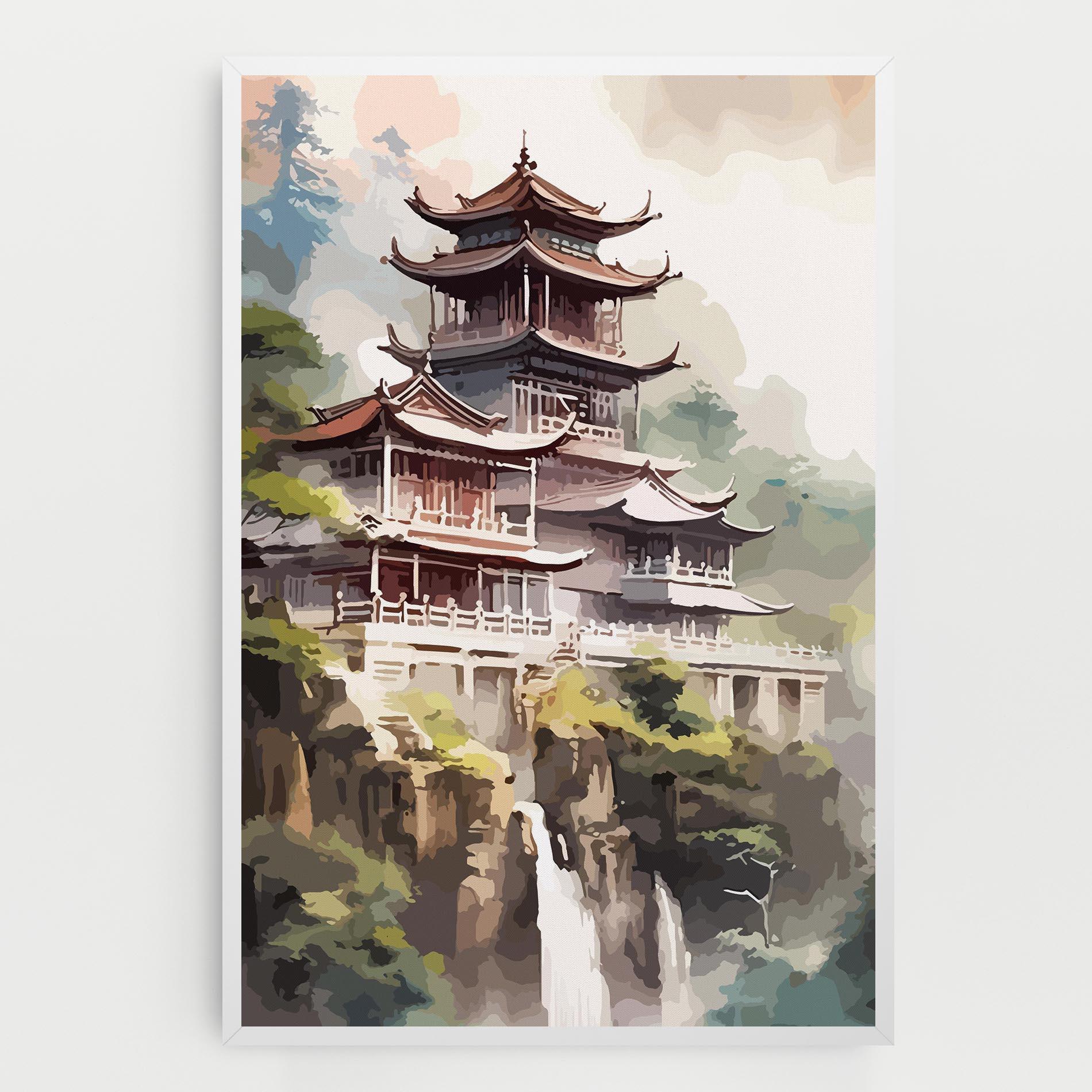 Tablou Canvas Temple Painting mockup 0