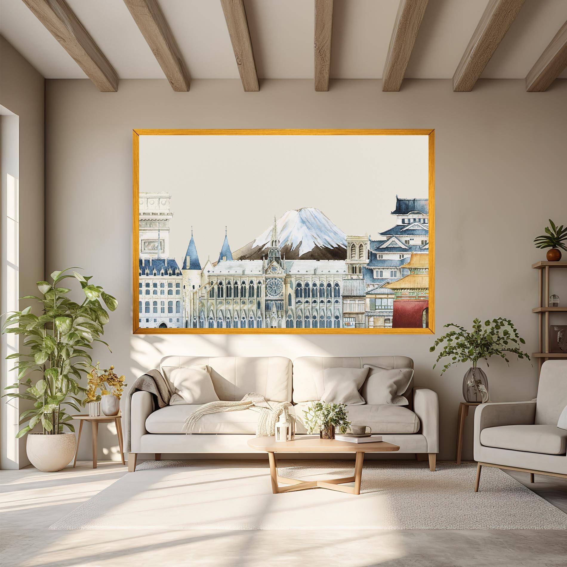 Tablou Canvas City Mix mockup 6