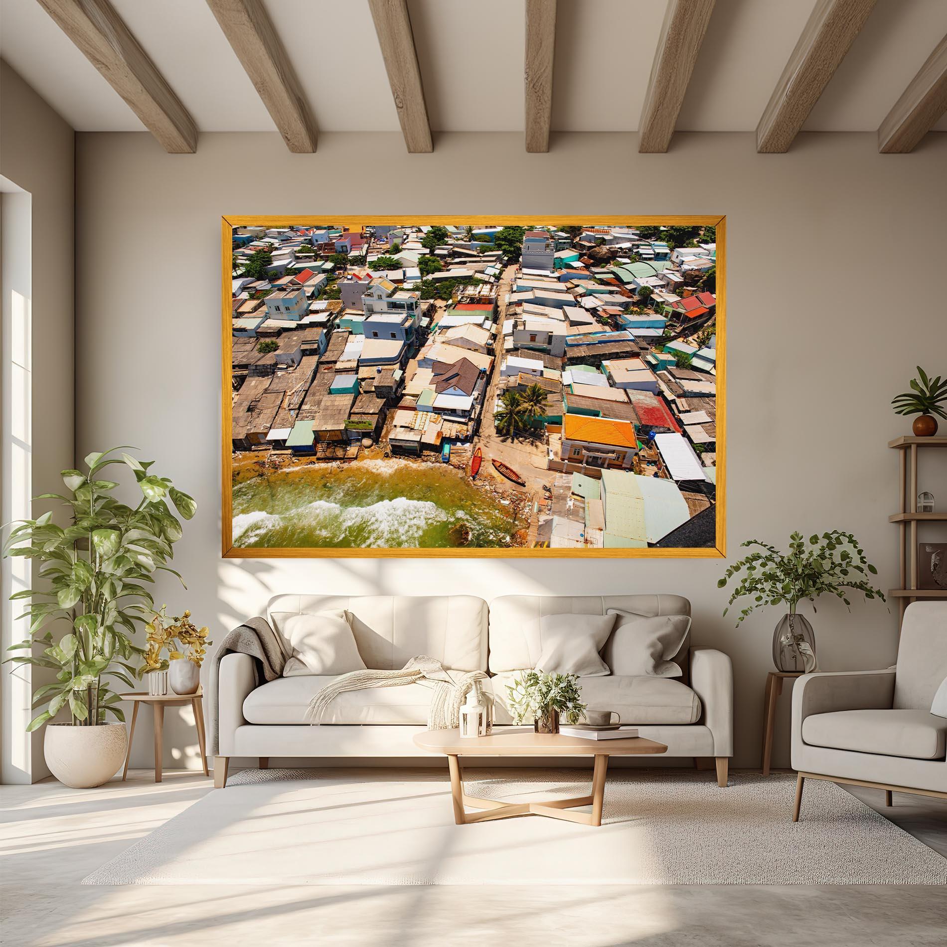 Tablou Canvas Vietnam Slums mockup 6