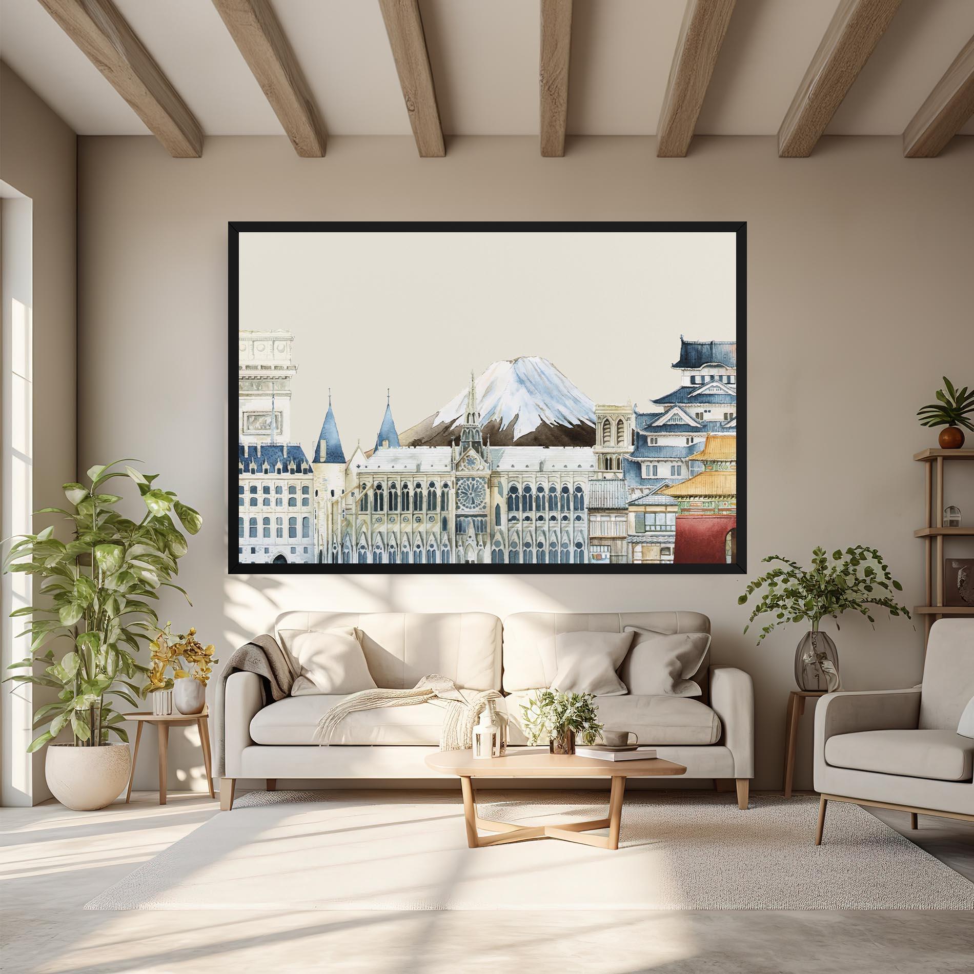 Tablou Canvas City Mix mockup 6