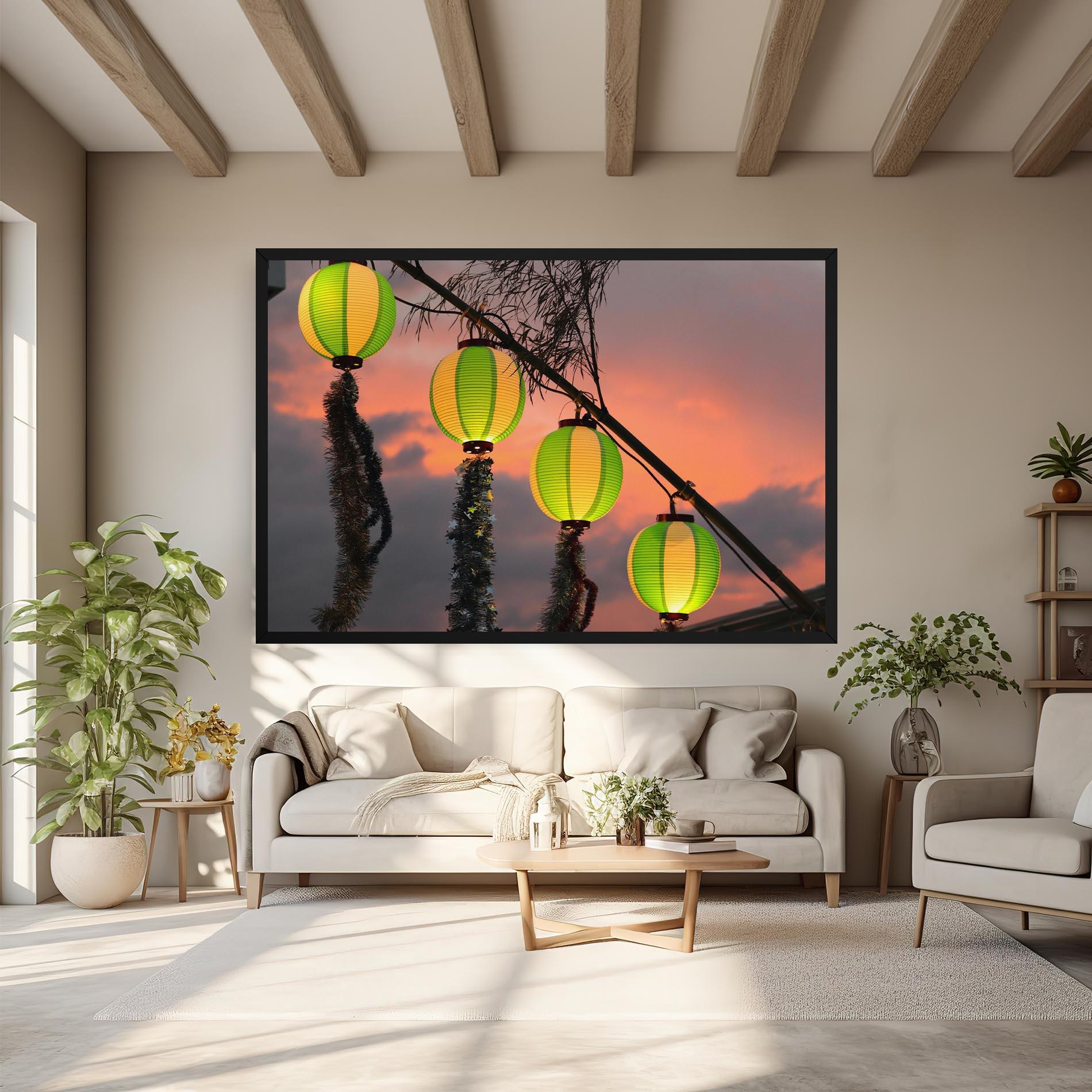 Tablou Canvas Green Lights mockup 6