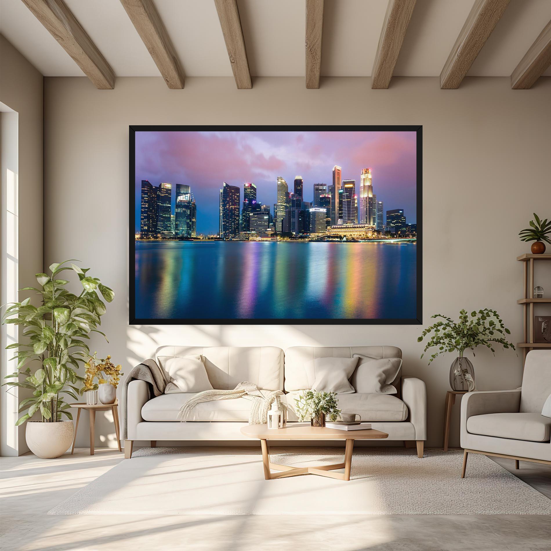 Tablou Canvas Hong Kong Skyline mockup 6