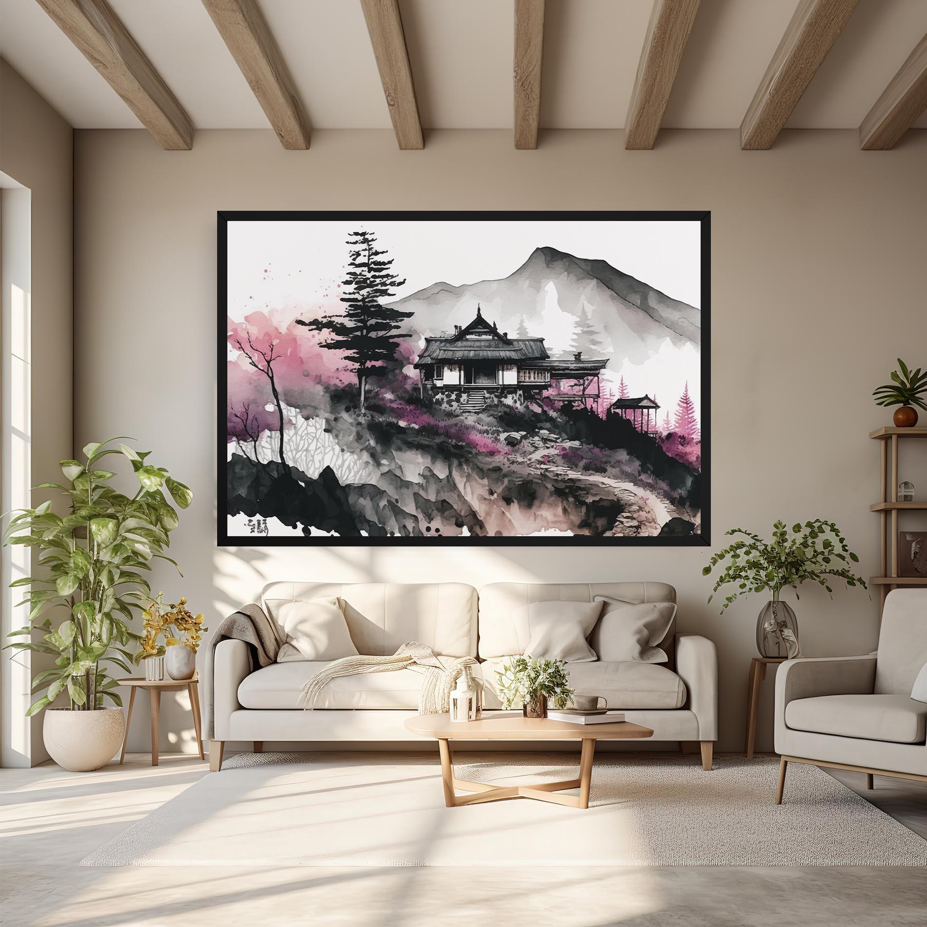 Tablou Canvas Japanese Temple Art mockup 6