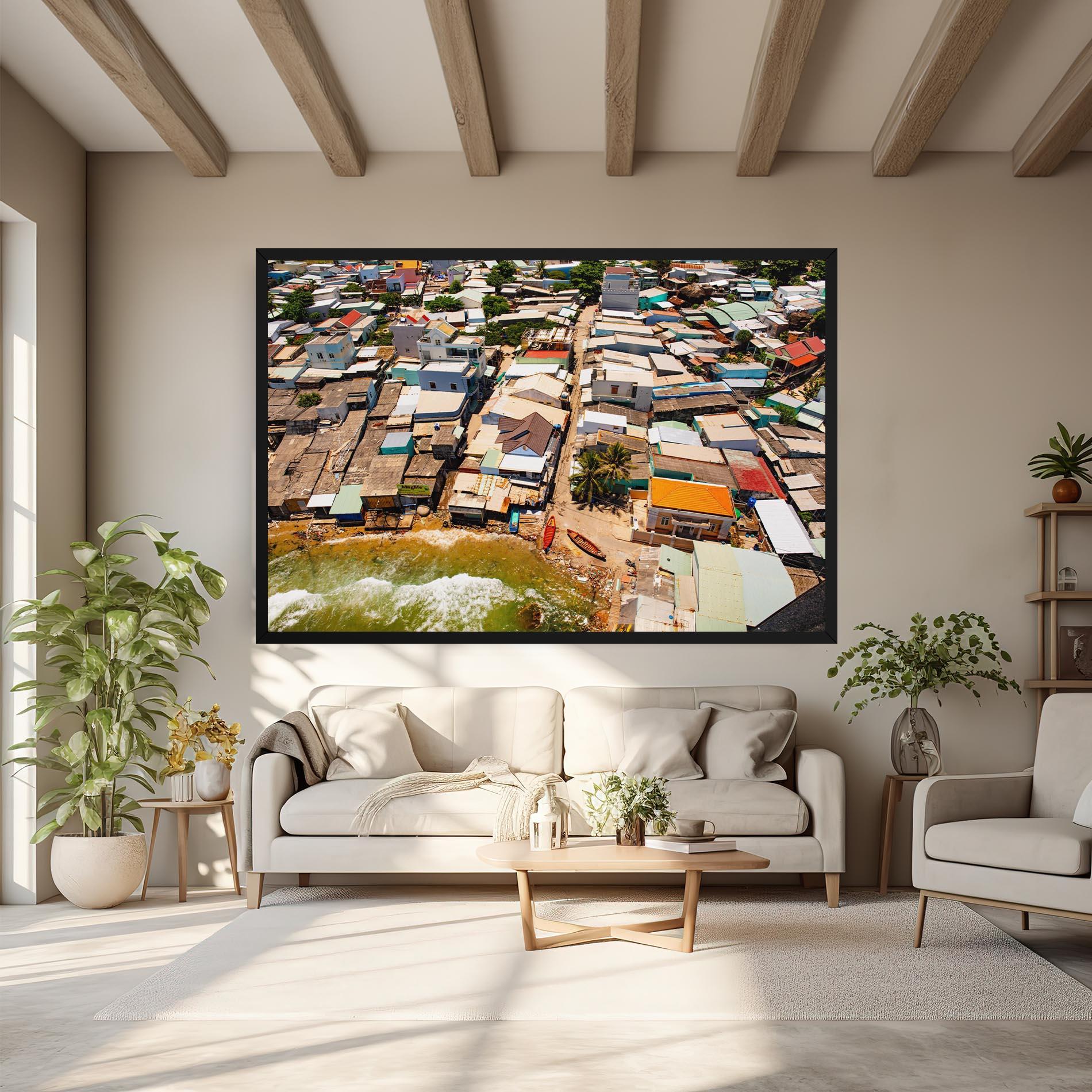 Tablou Canvas Vietnam Slums mockup 6