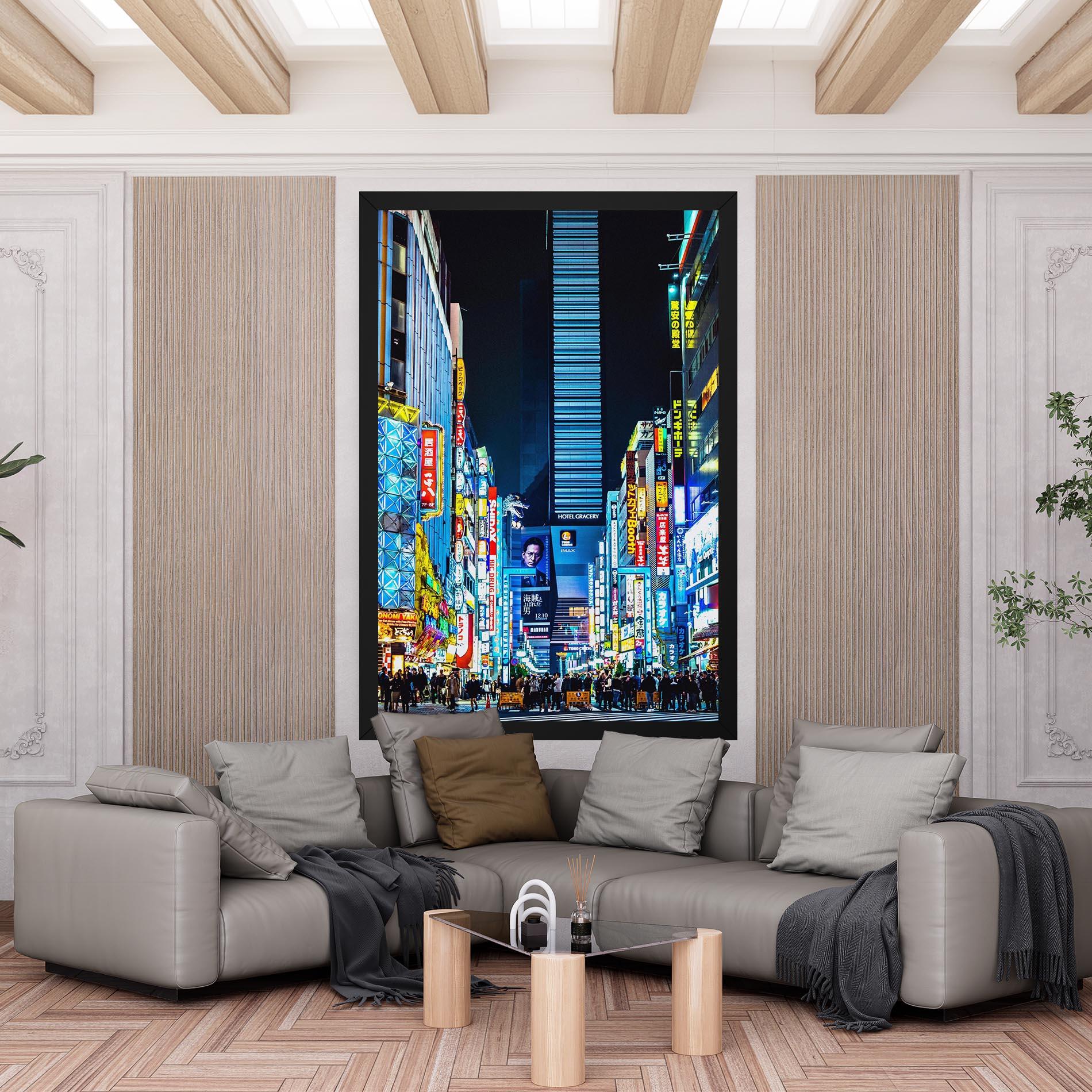 Tablou Canvas Colorful City Lights mockup 6