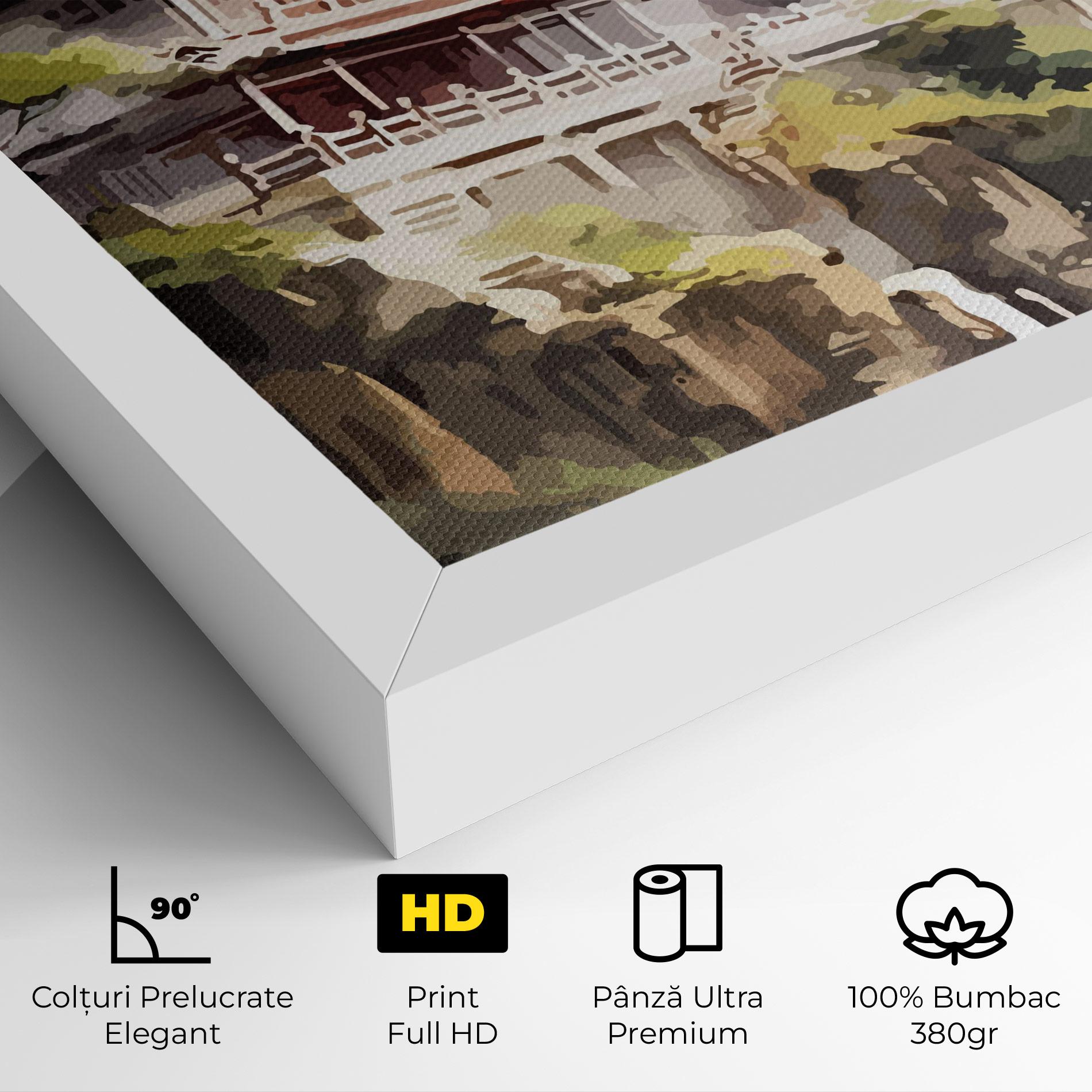 Tablou Canvas Temple Painting mockup 4