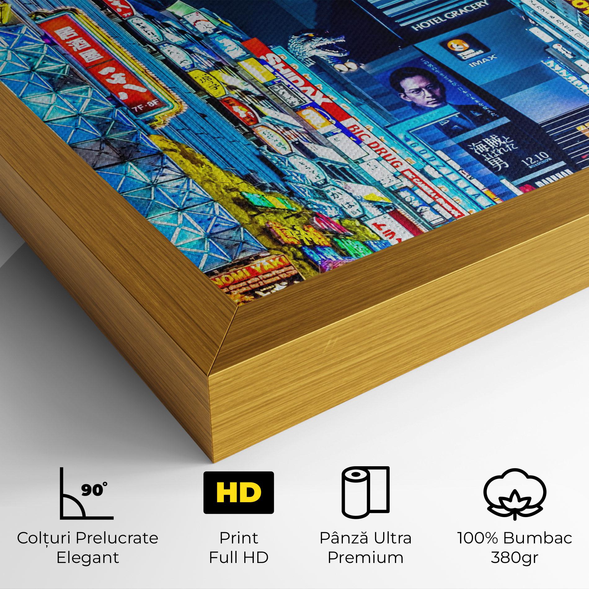 Tablou Canvas Colorful City Lights mockup 4