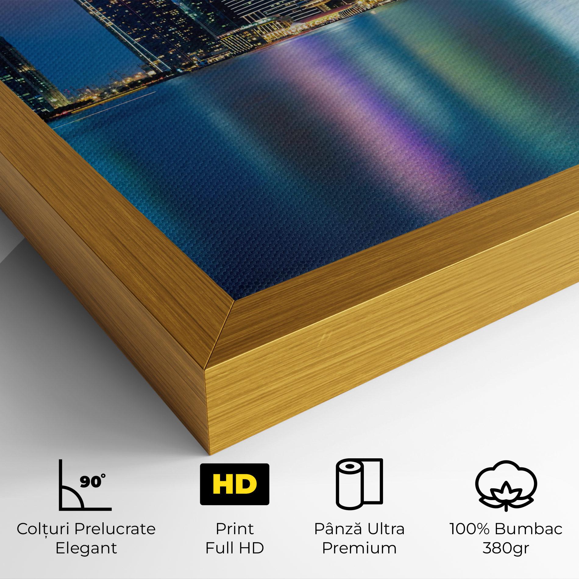 Tablou Canvas Hong Kong Skyline mockup 4