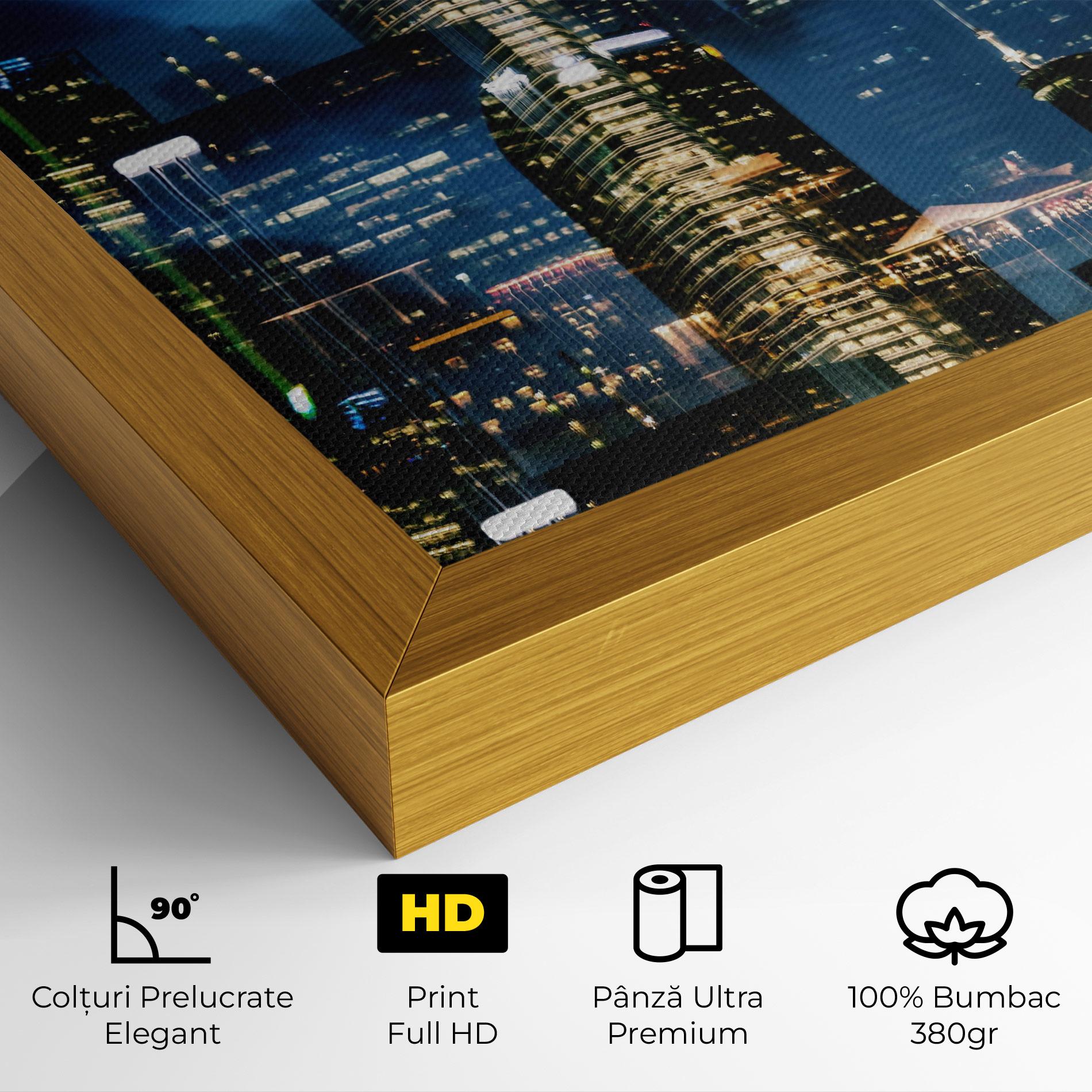 Tablou Canvas Singapore Night mockup 4