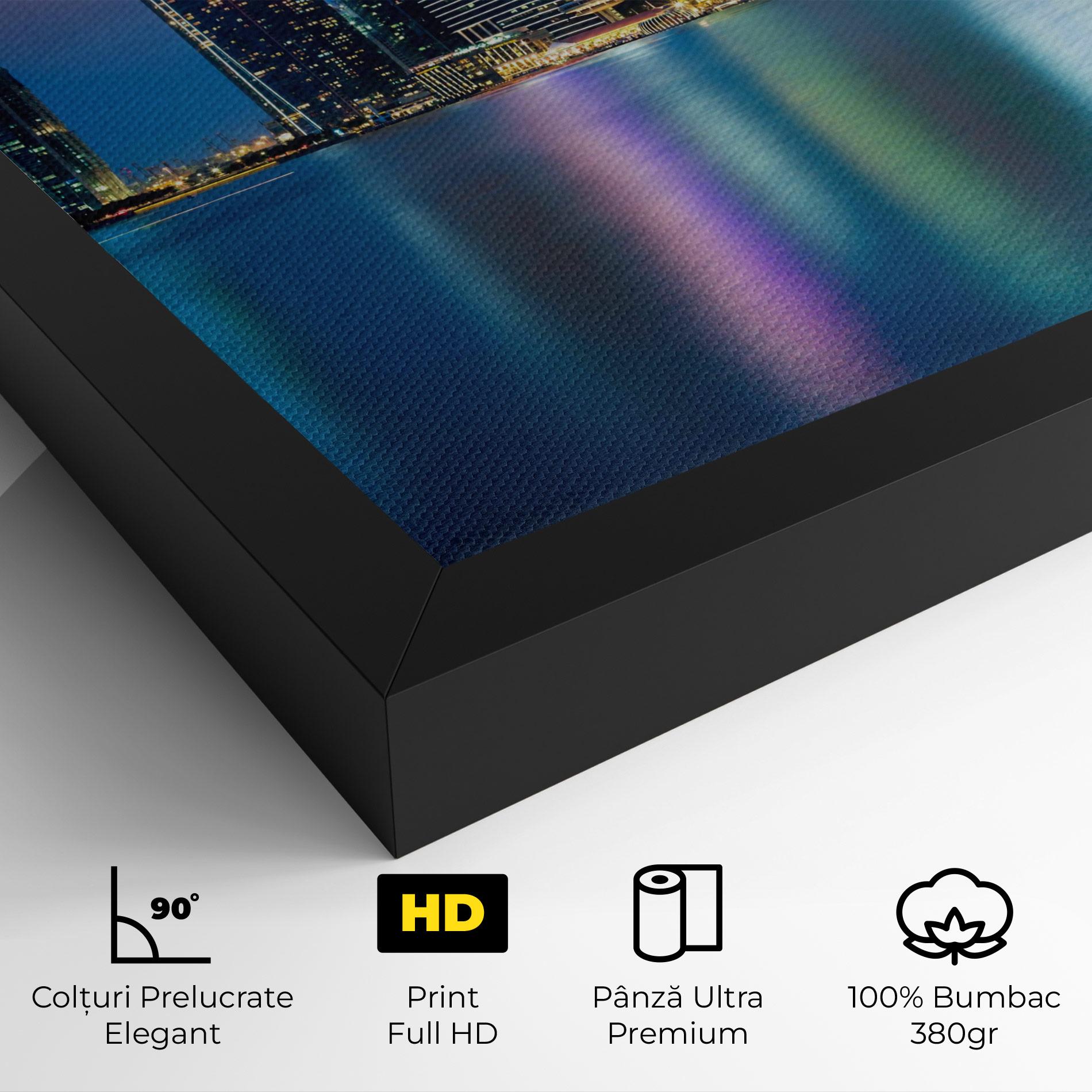 Tablou Canvas Hong Kong Skyline mockup 4