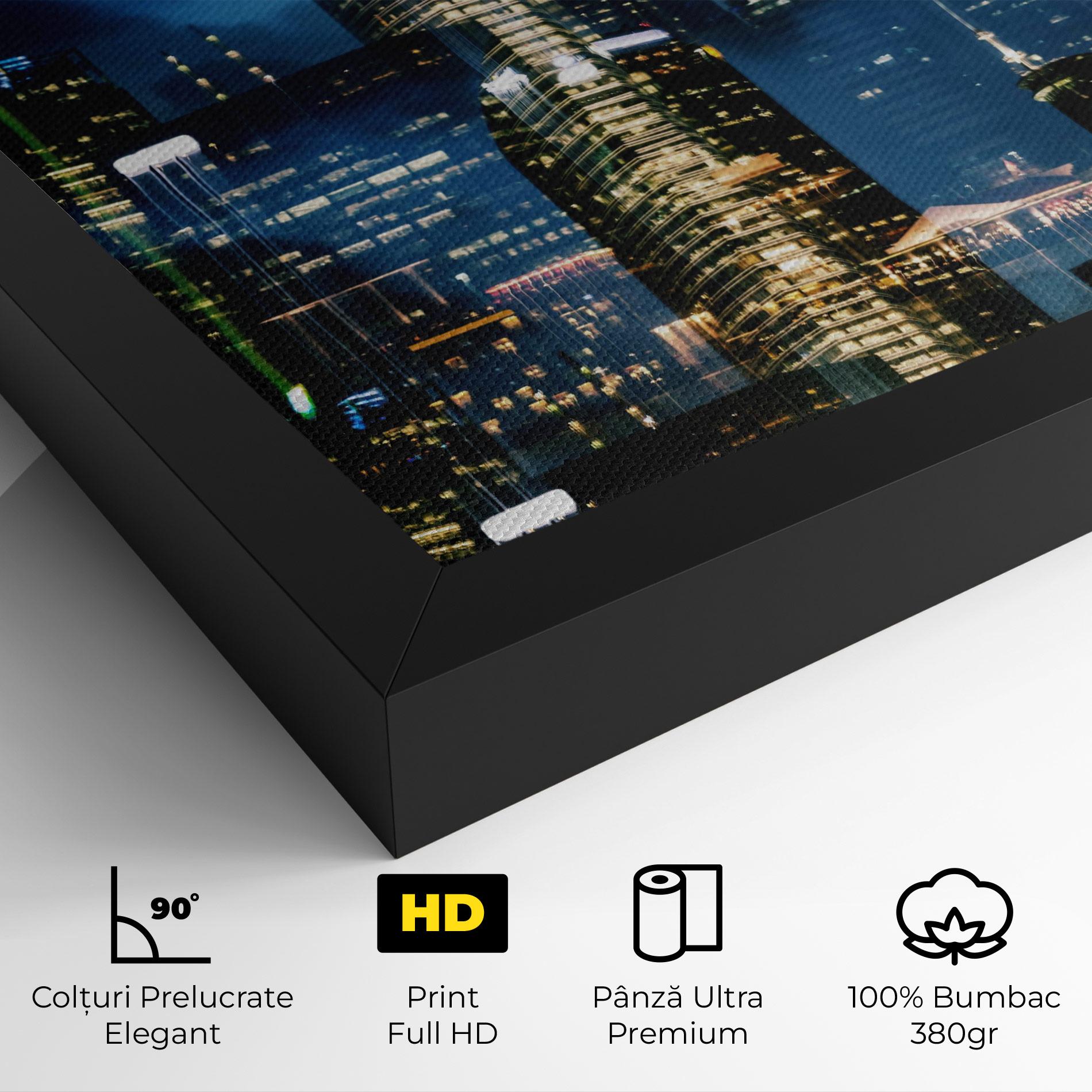 Tablou Canvas Singapore Night mockup 4