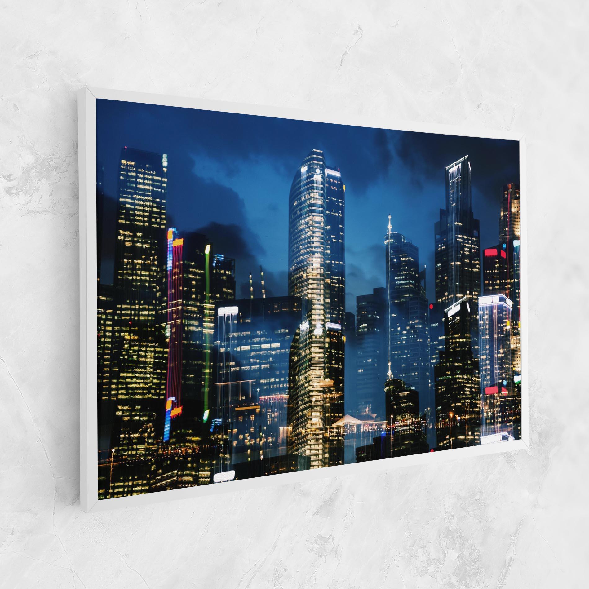 Tablou Canvas Singapore Night mockup 1